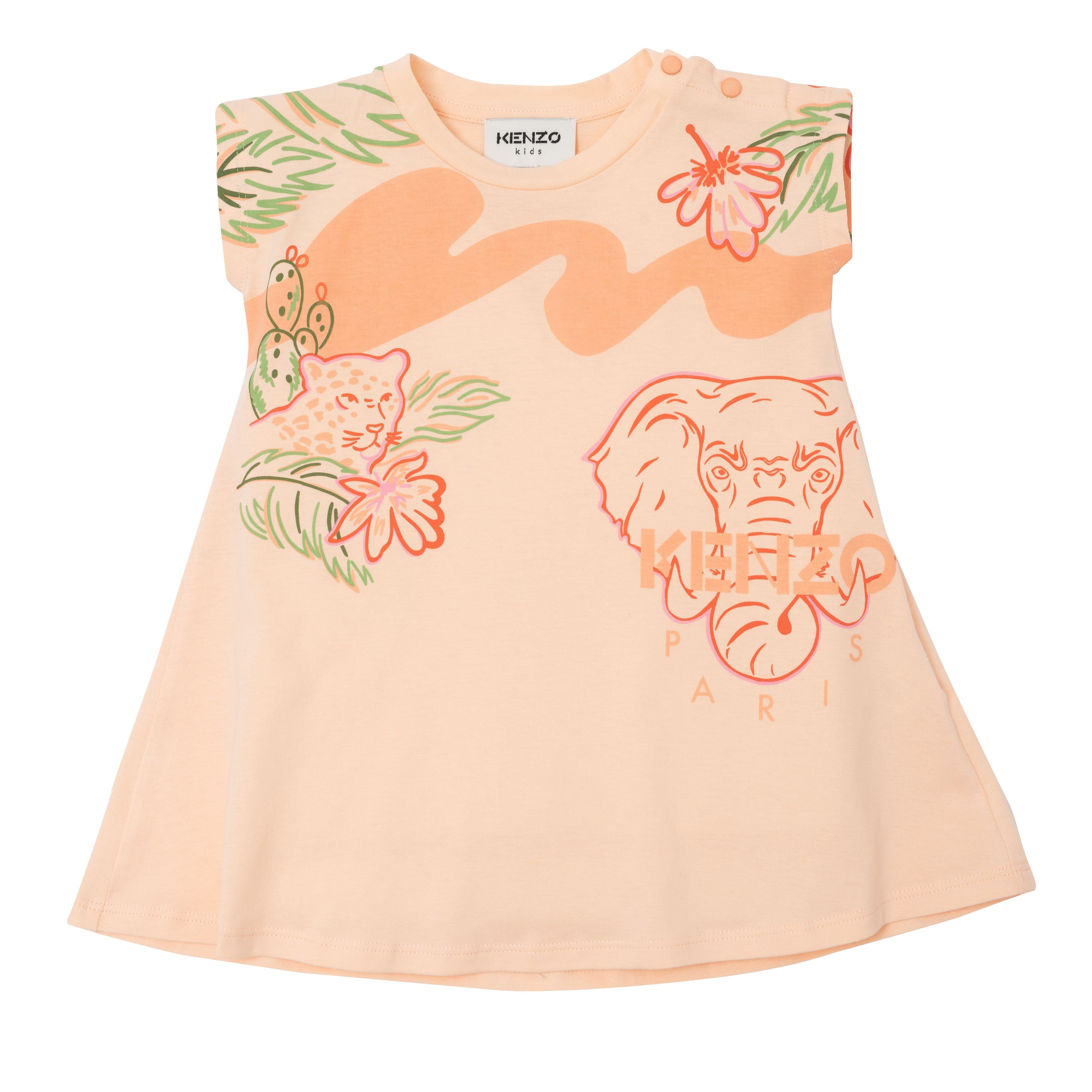 Baby Girls Orange Cotton Dress