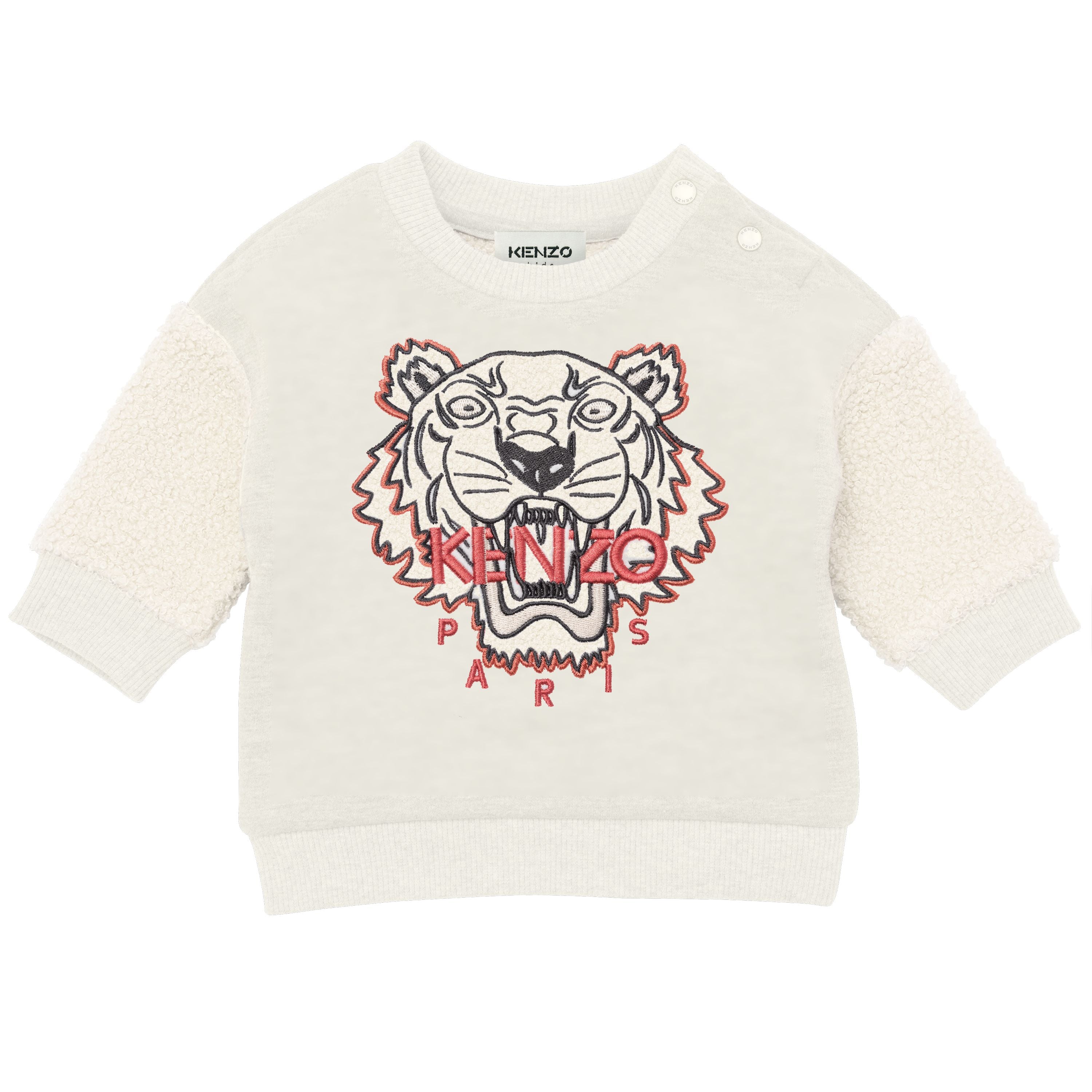 Baby Girls Beige Logo Sweatshirt