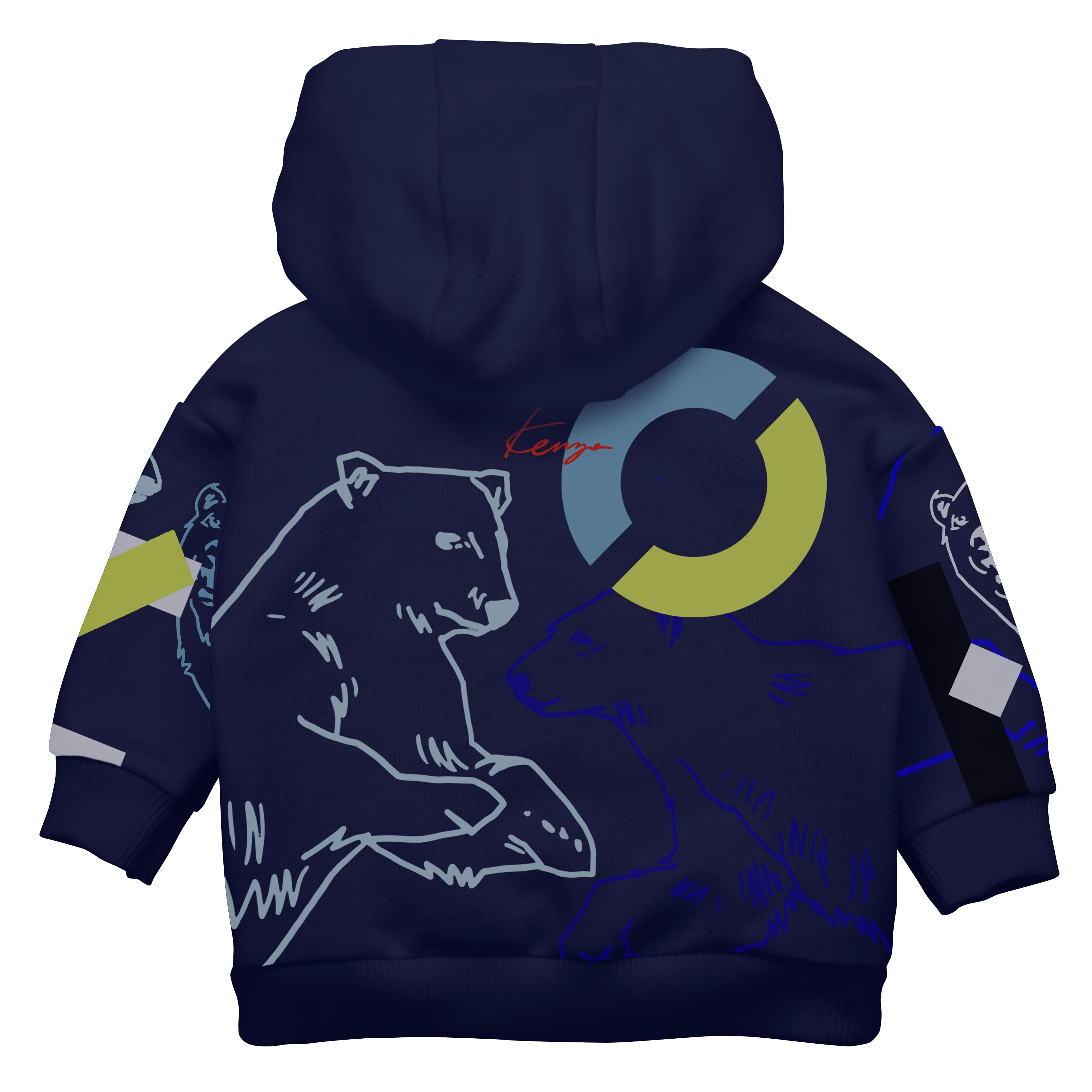 Baby Boys Navy Hooded Zip-Up Top