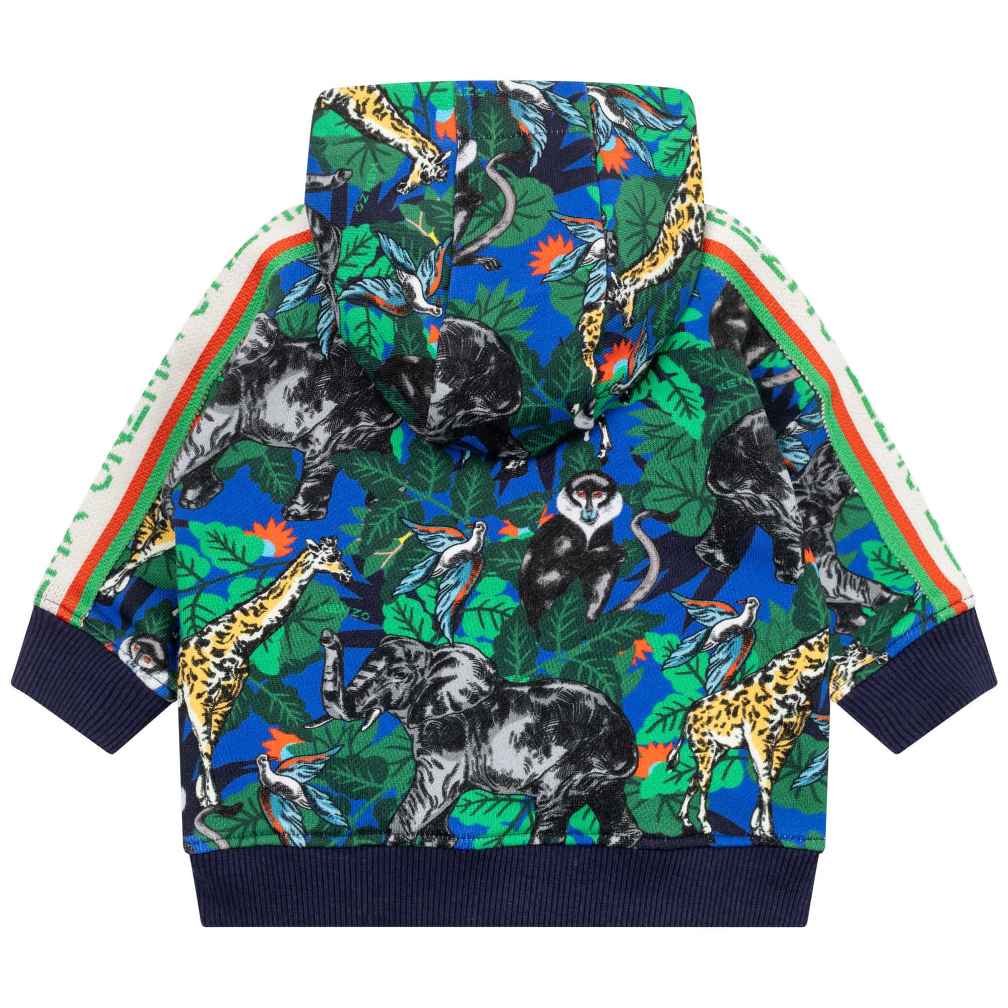 Baby Boys Green Hooded Zip-Up Top
