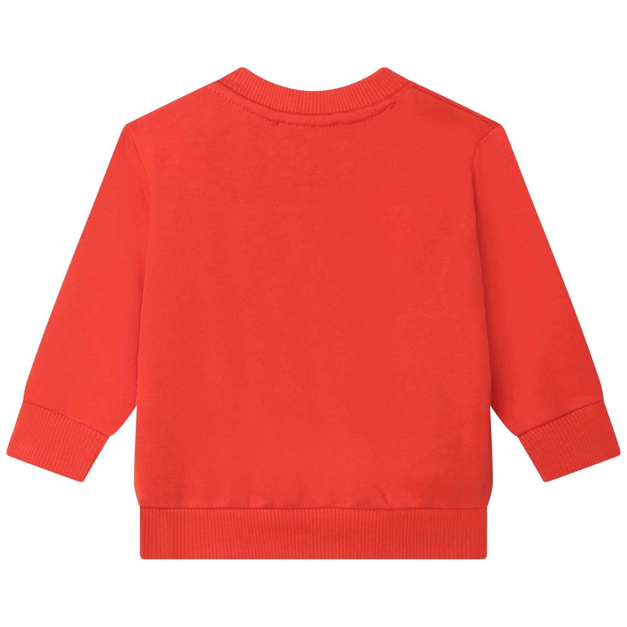 Baby Boys Red Logo Cotton Sweatshirt