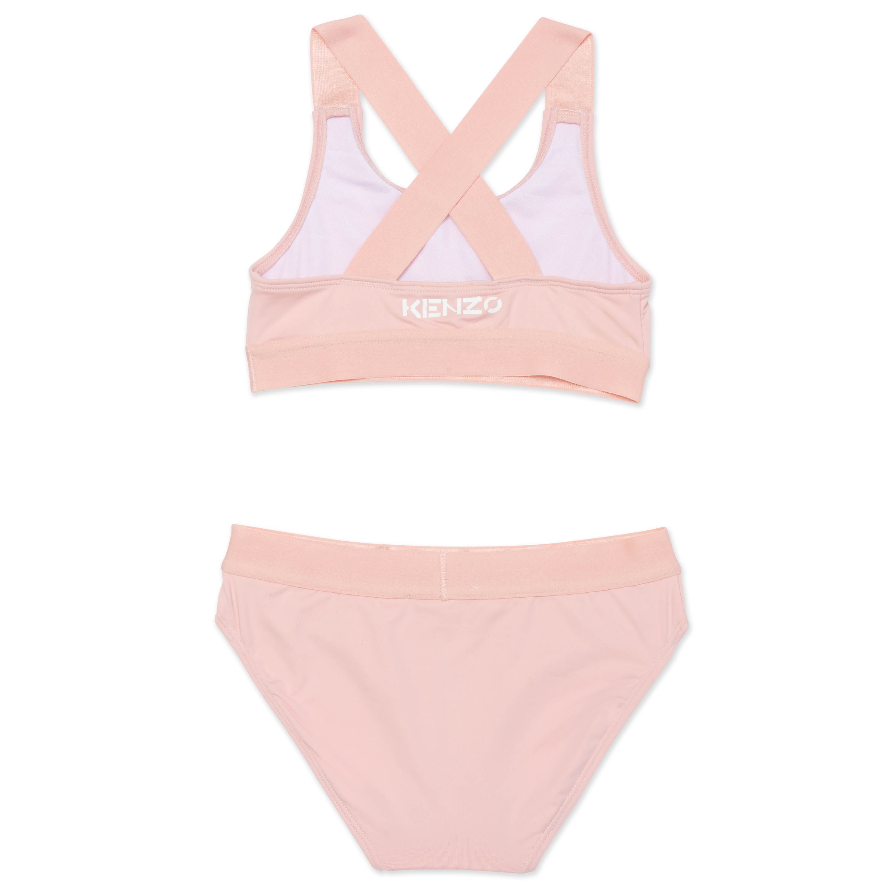 Girls Pink Logo Swimsuit