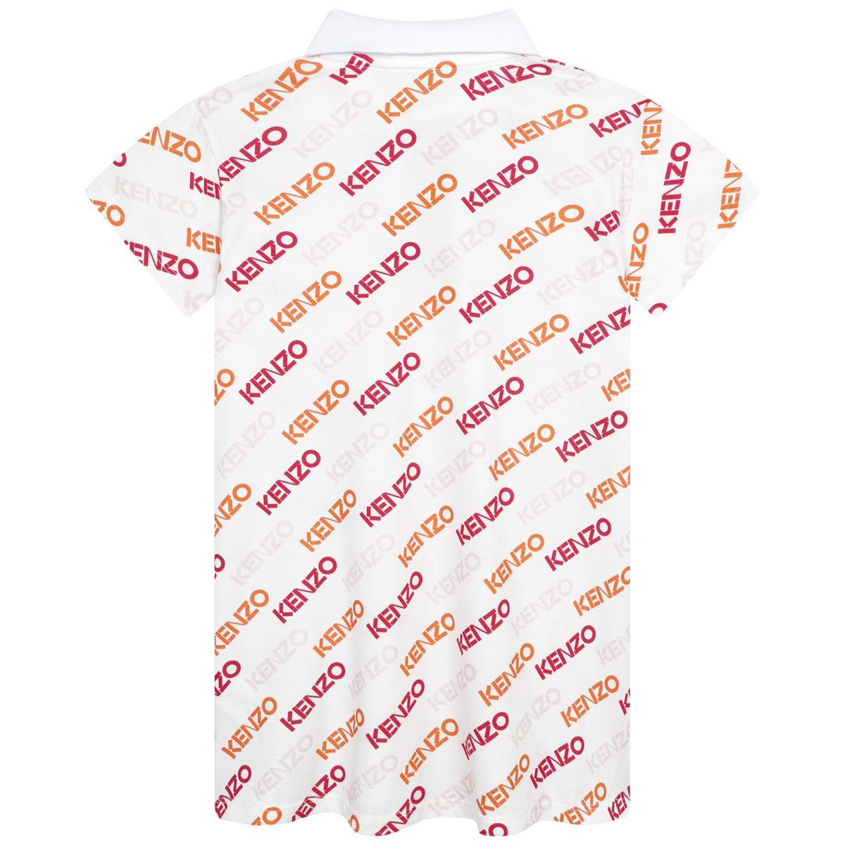 Girls White Logo Dress