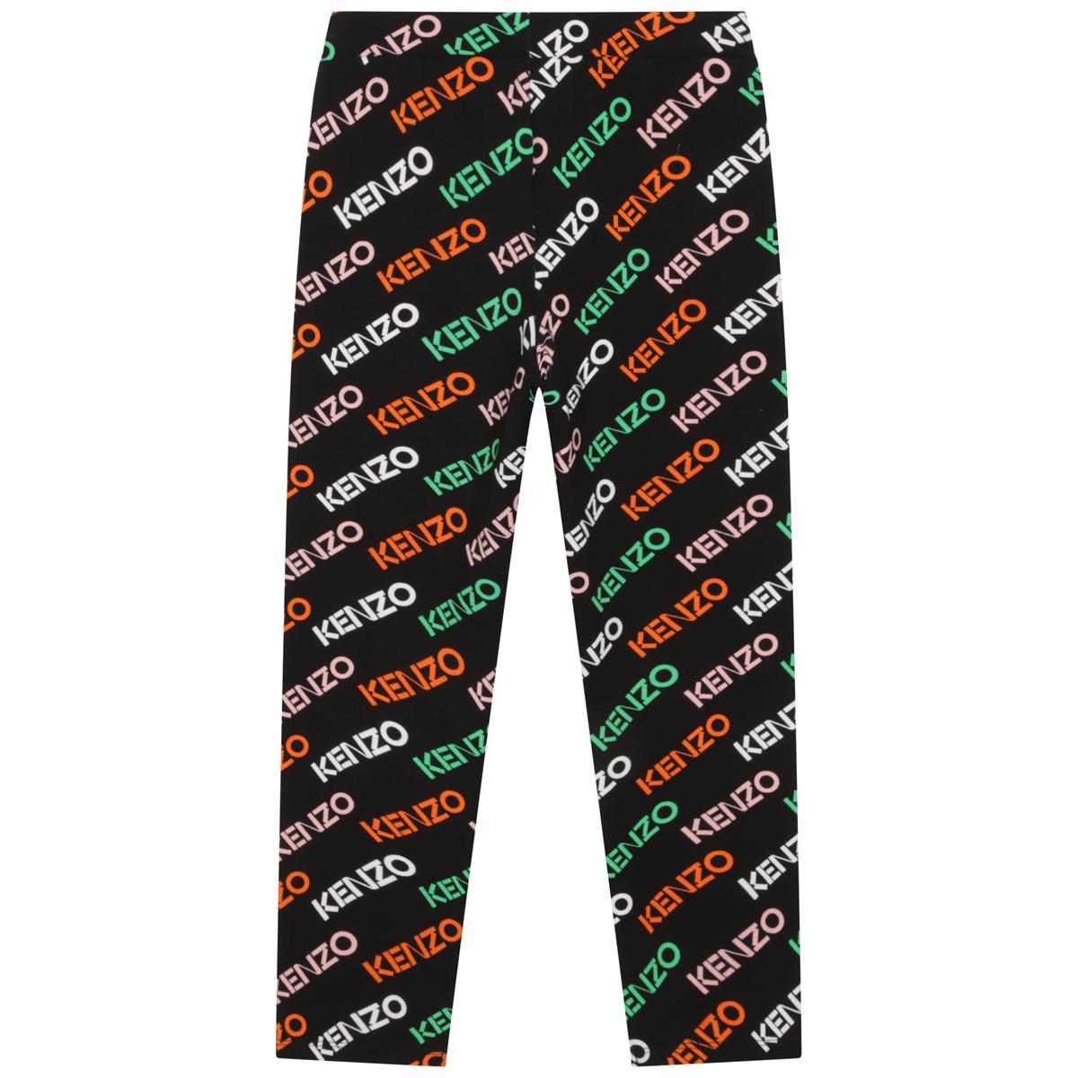 Girls Black Logo Trousers