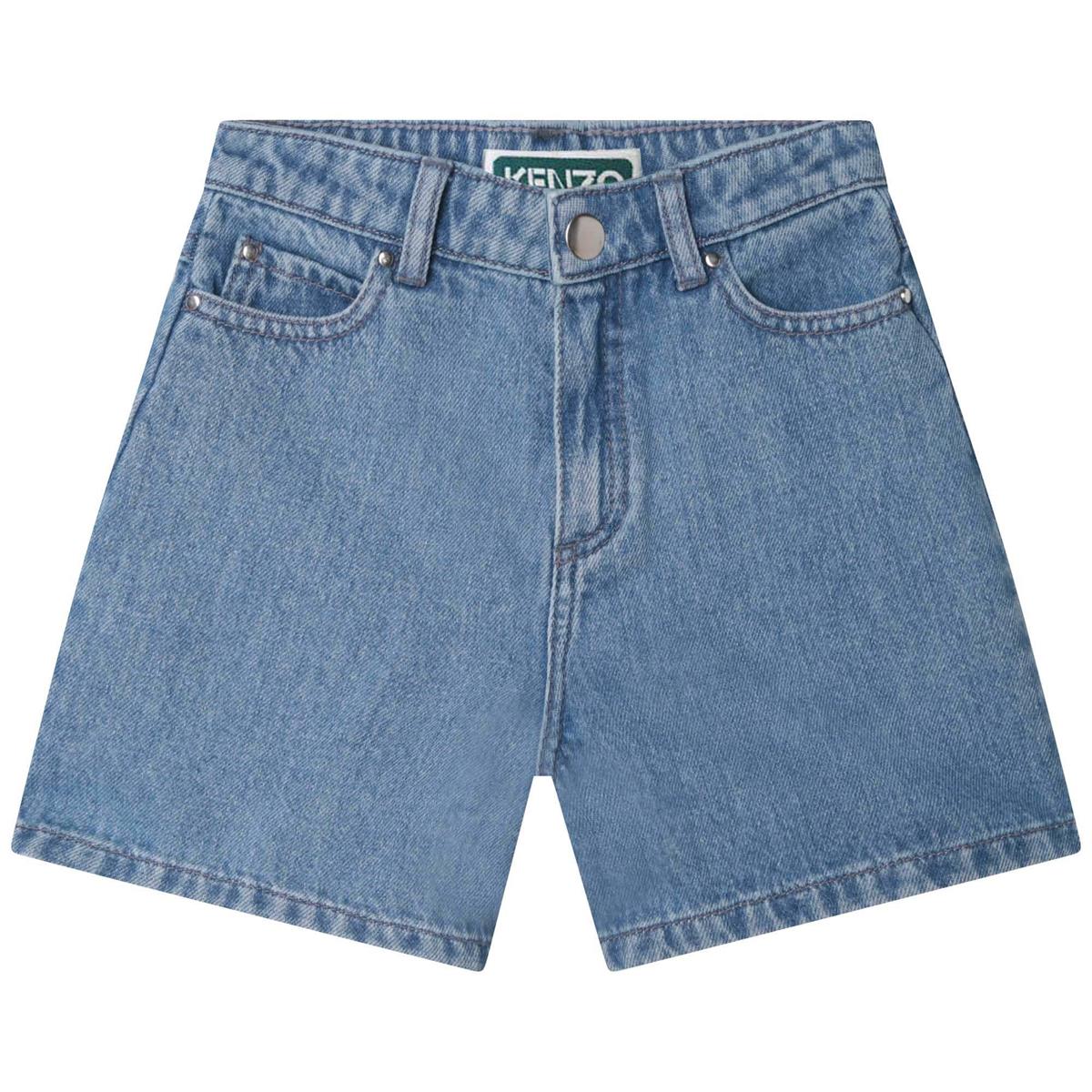 Girls Blue Denim Shorts