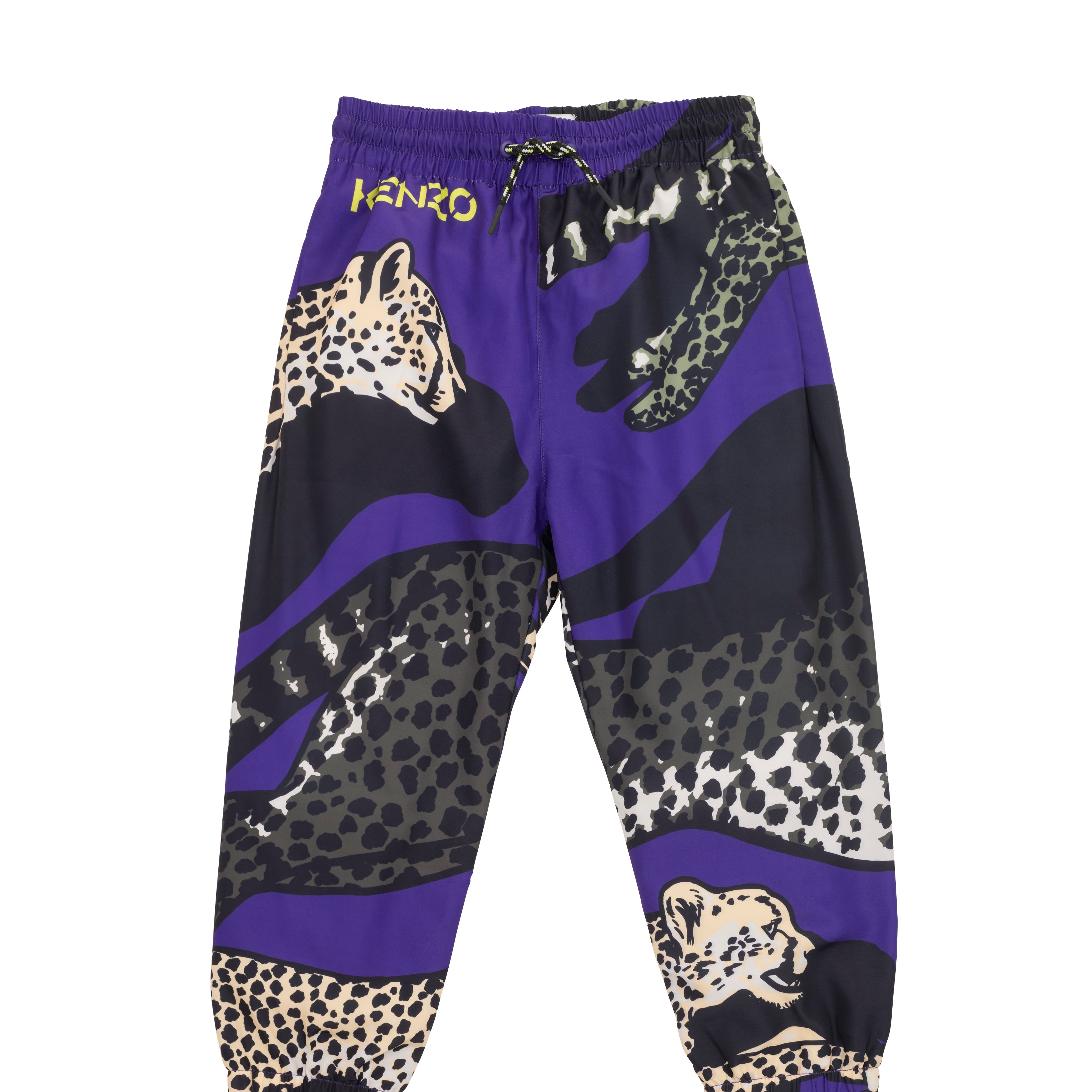 Boys Purple Cheetah Trousers