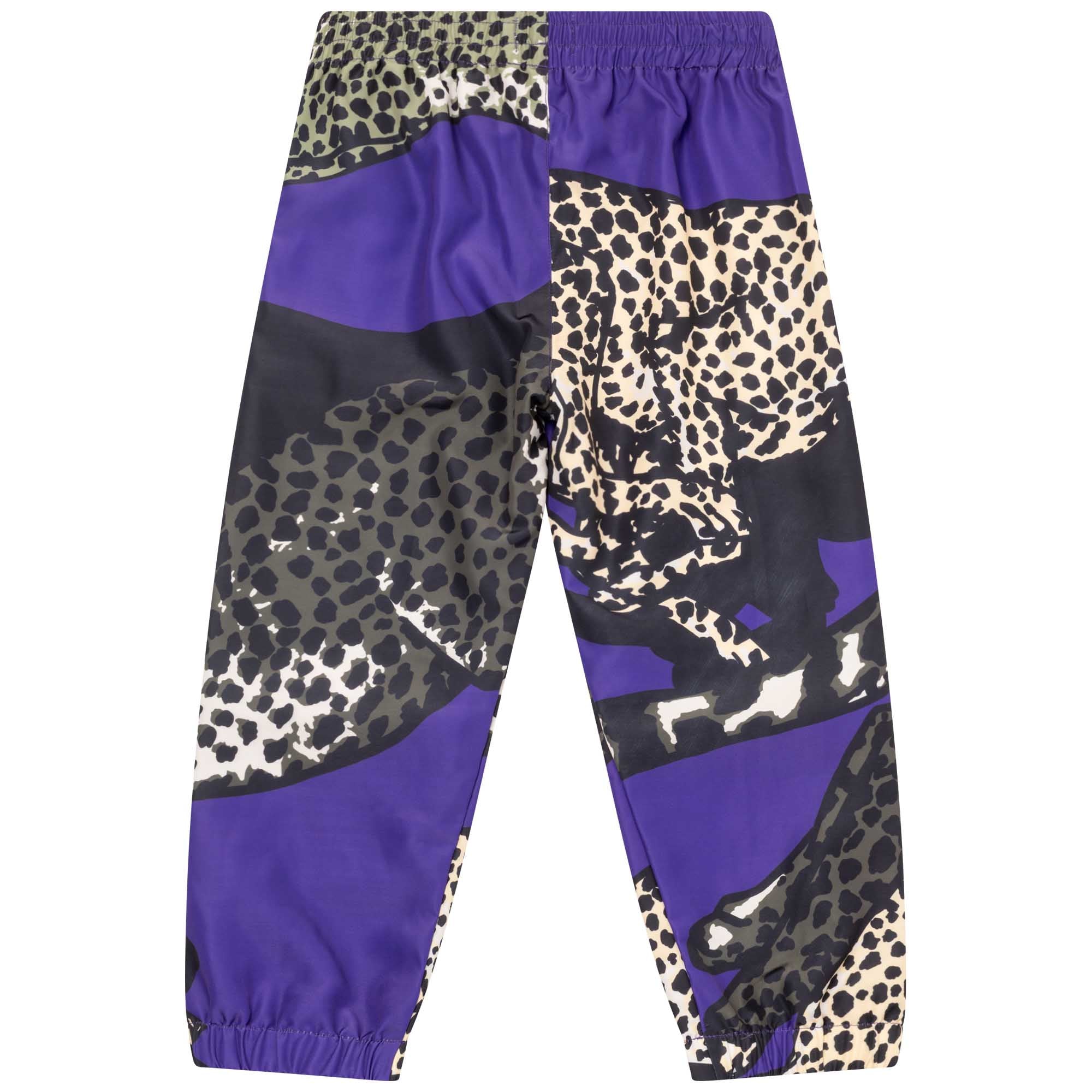 Boys Purple Cheetah Trousers