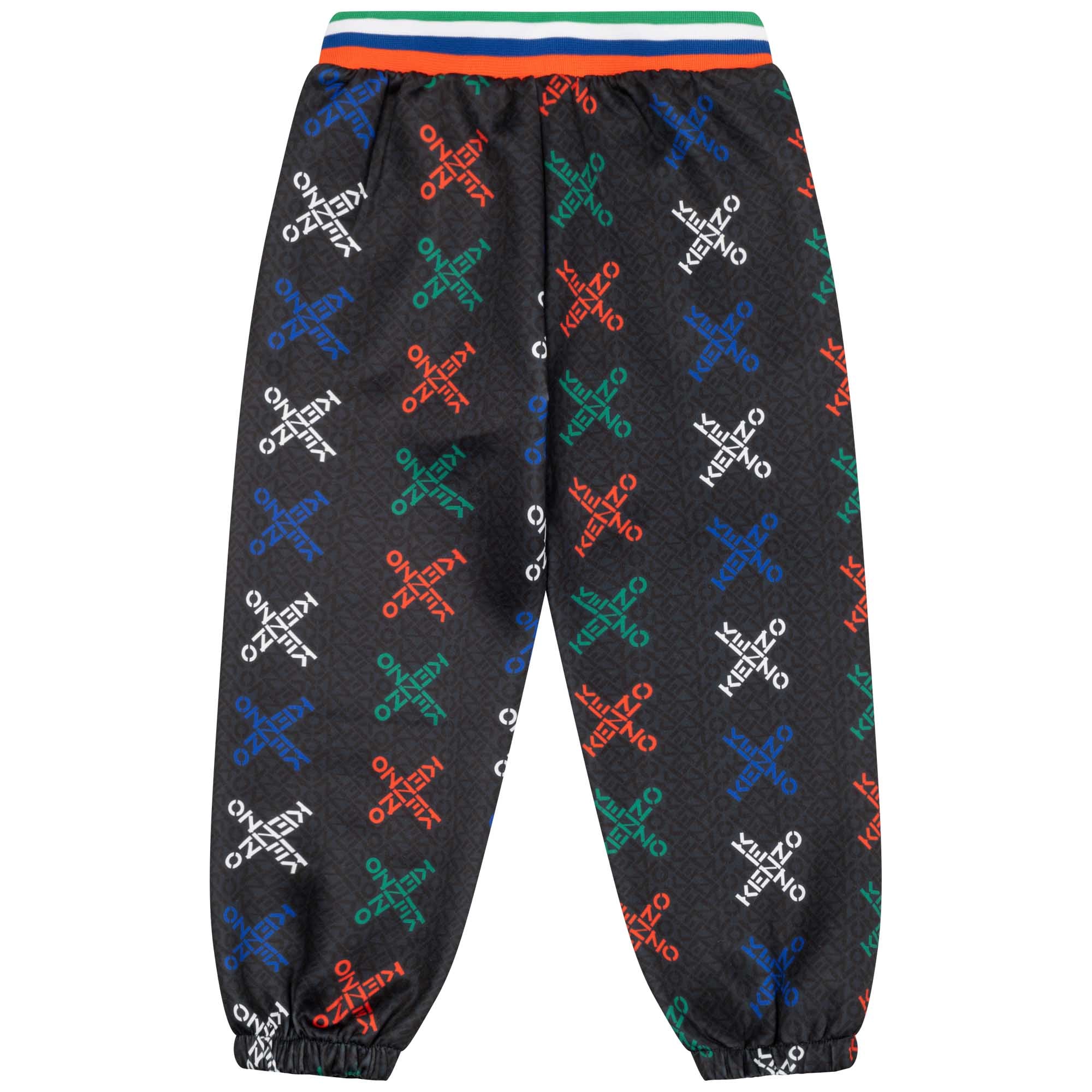 Boys Black Logo Trousers