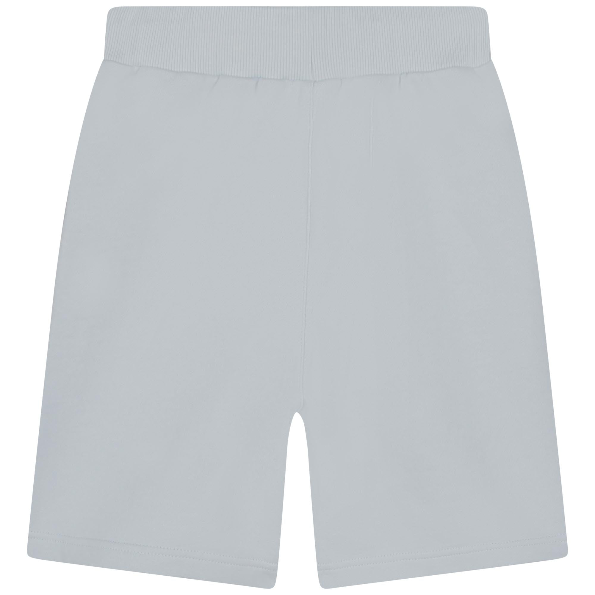 Boys Blue Logo Cotton Shorts