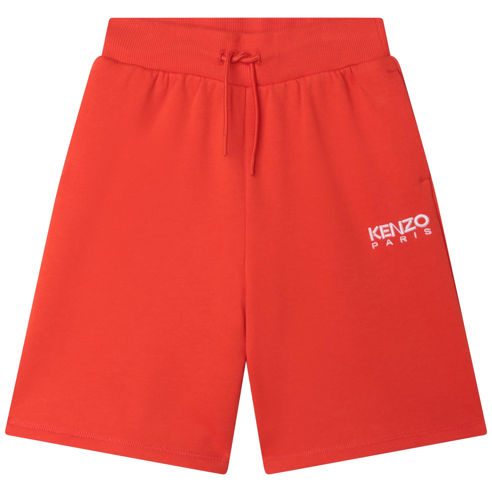 Boys Red Logo Cotton Shorts