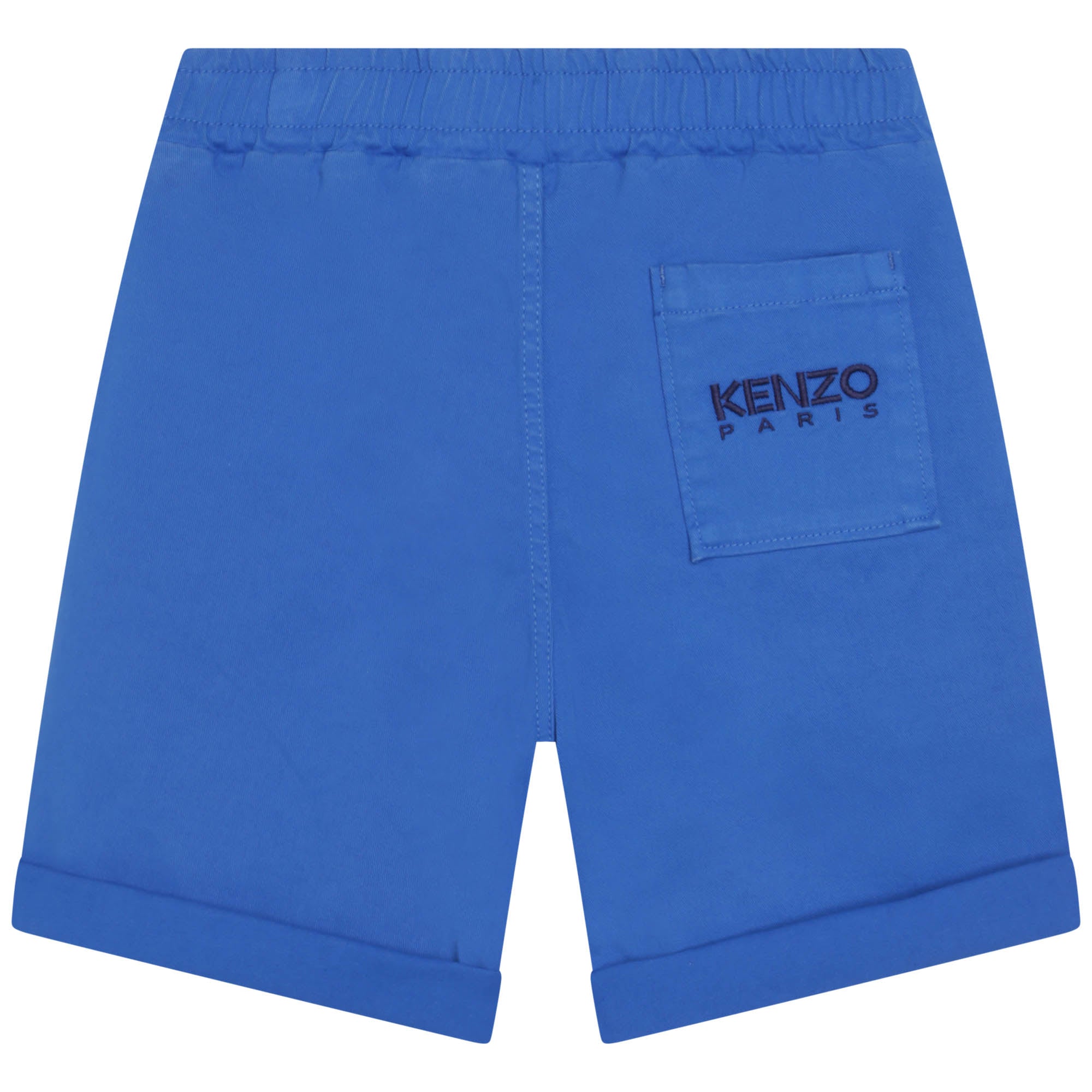 Boys Blue Logo Cotton Shorts