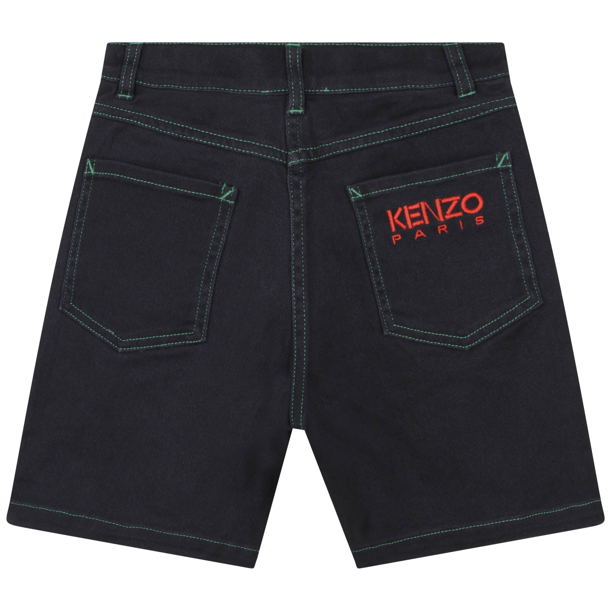 Boys Black Tiger Cotton Shorts