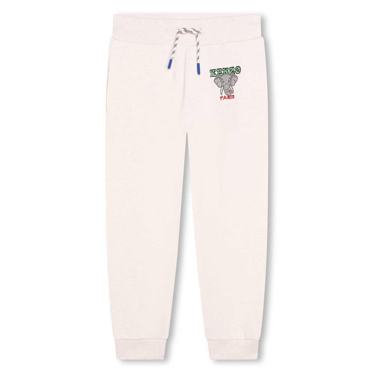 Boys White Cotton Trousers