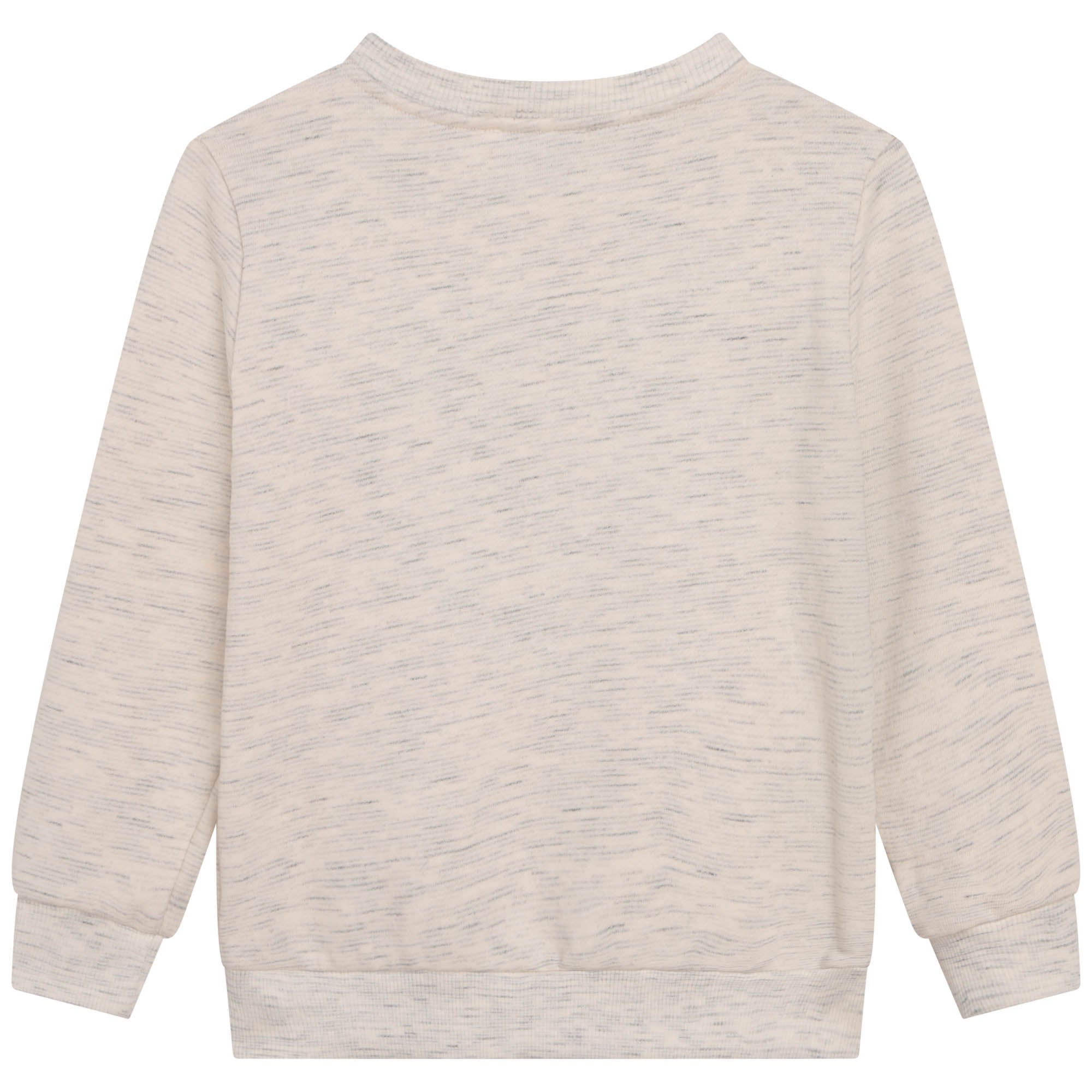 Boys Beige Tiger Cotton Sweatshirt