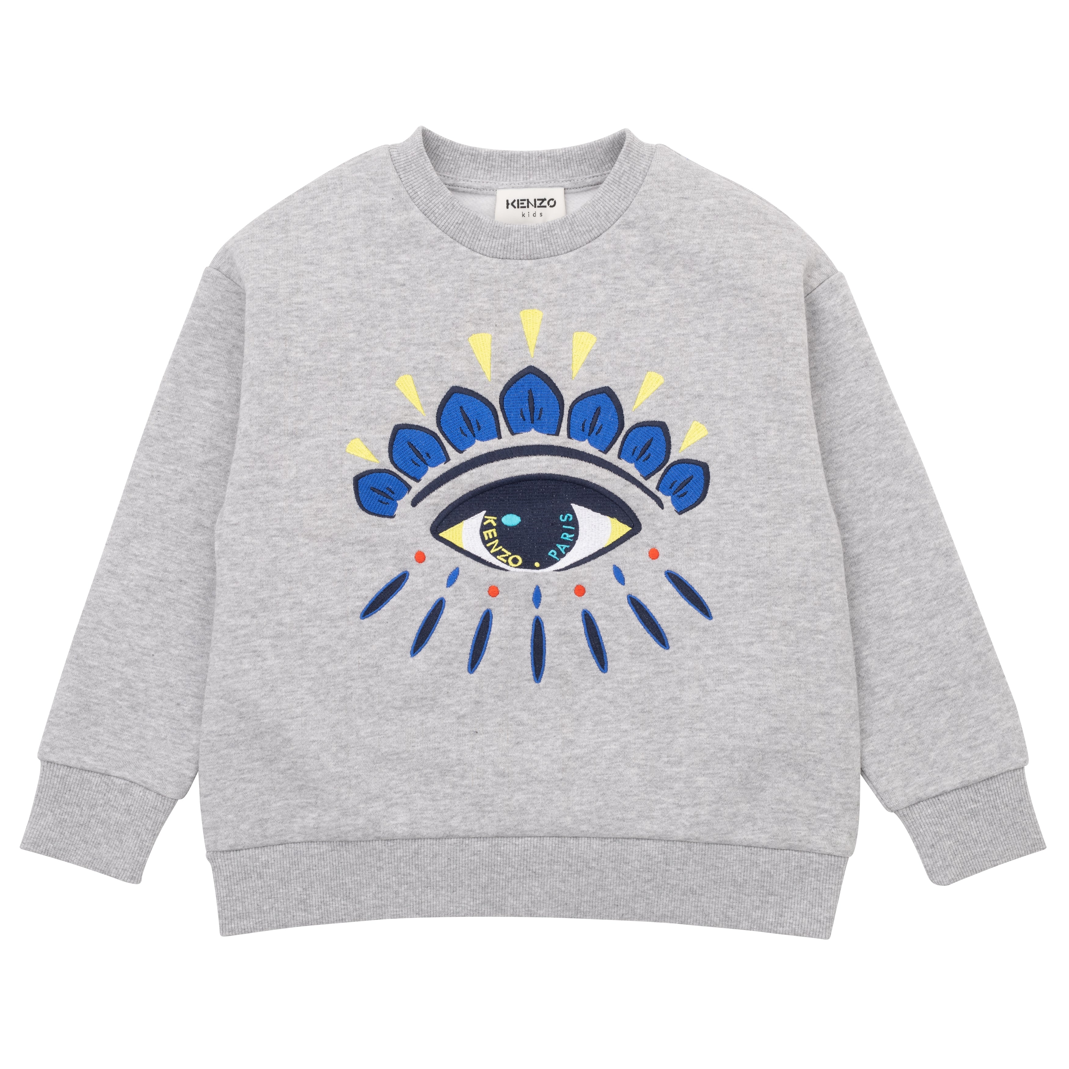 Boys Grey Eye Cotton Sweatshirt
