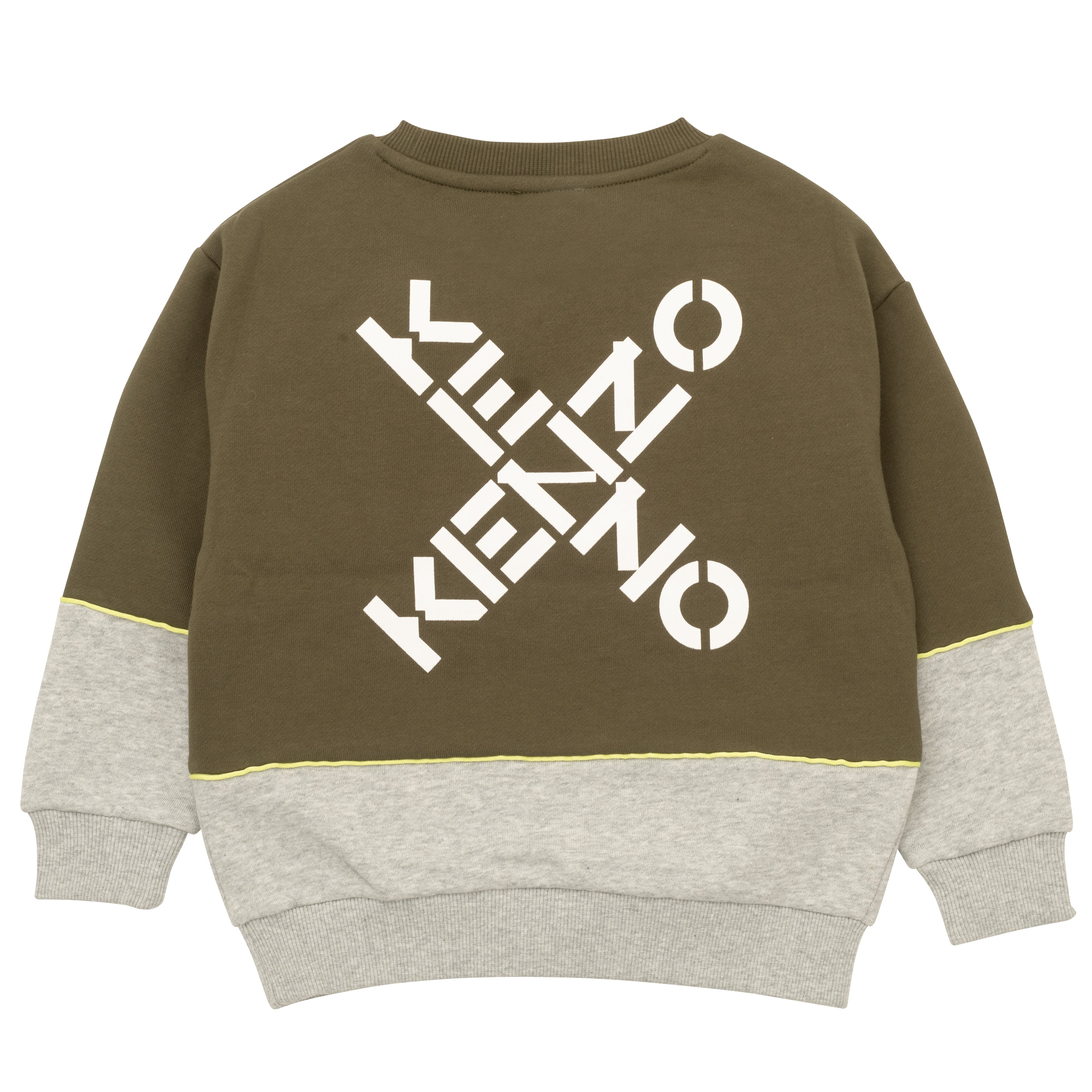Boys Khaki Logo Cotton Sweatshirt