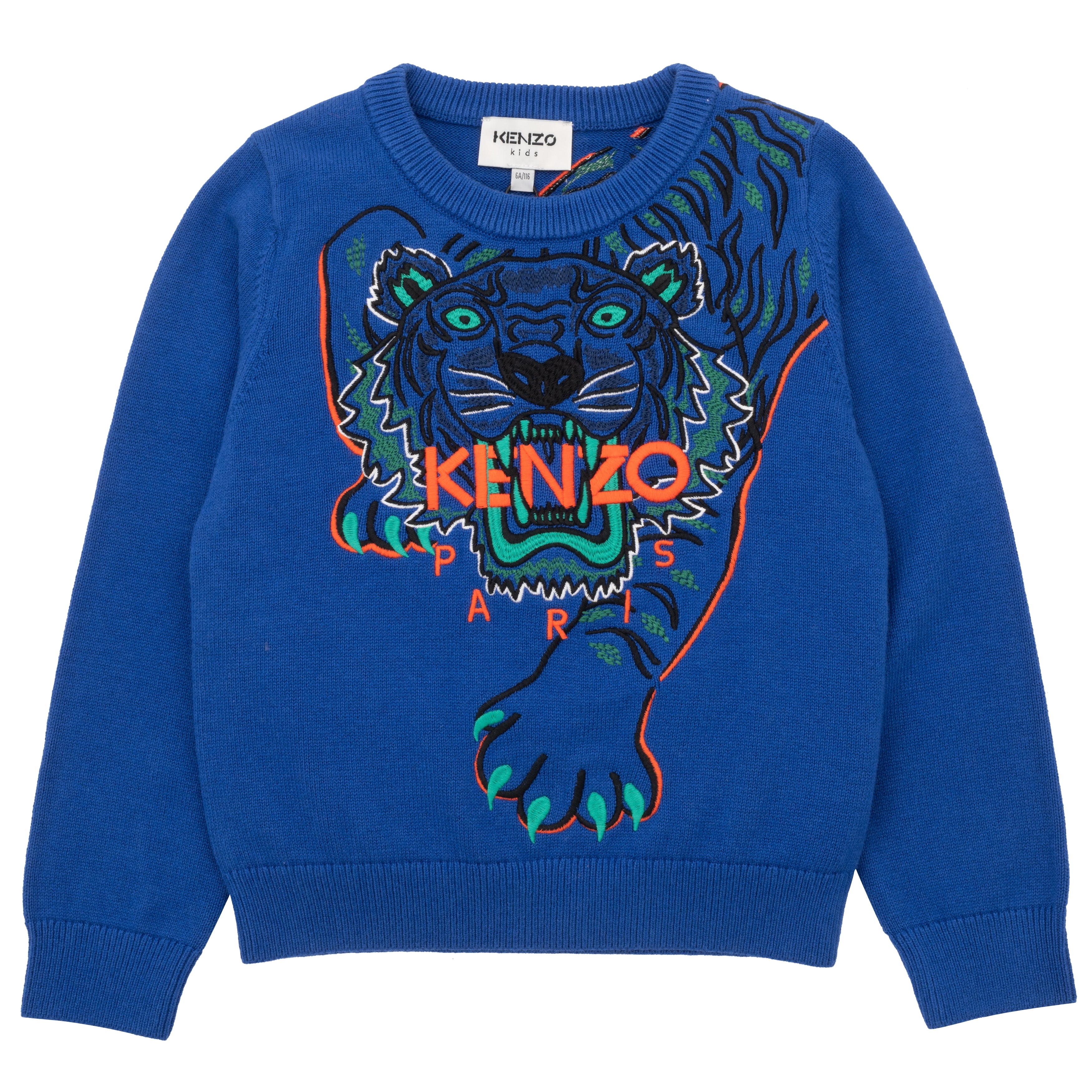 Boys Blue Tiger Sweater