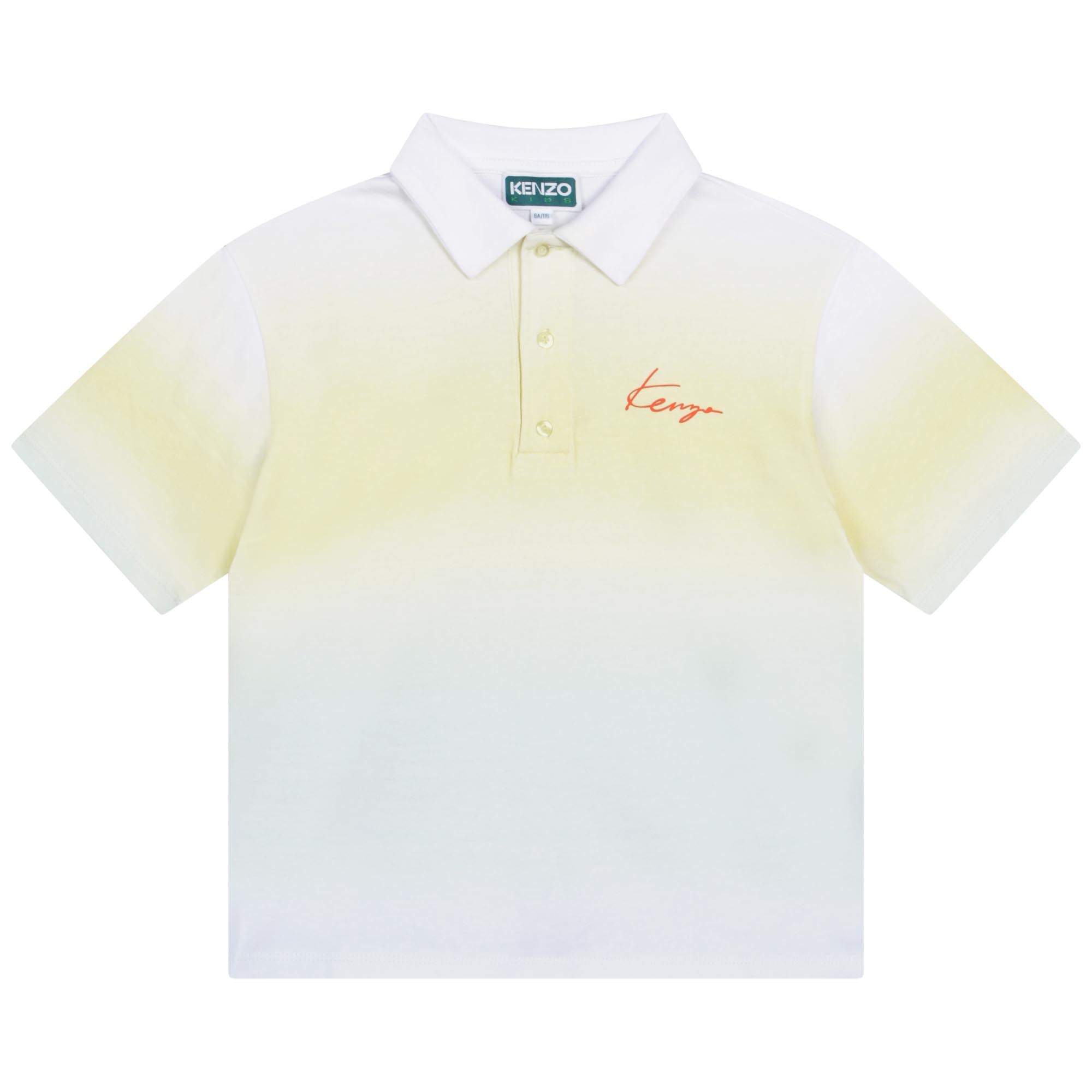 Boys White Logo Cotton Polo Shirt