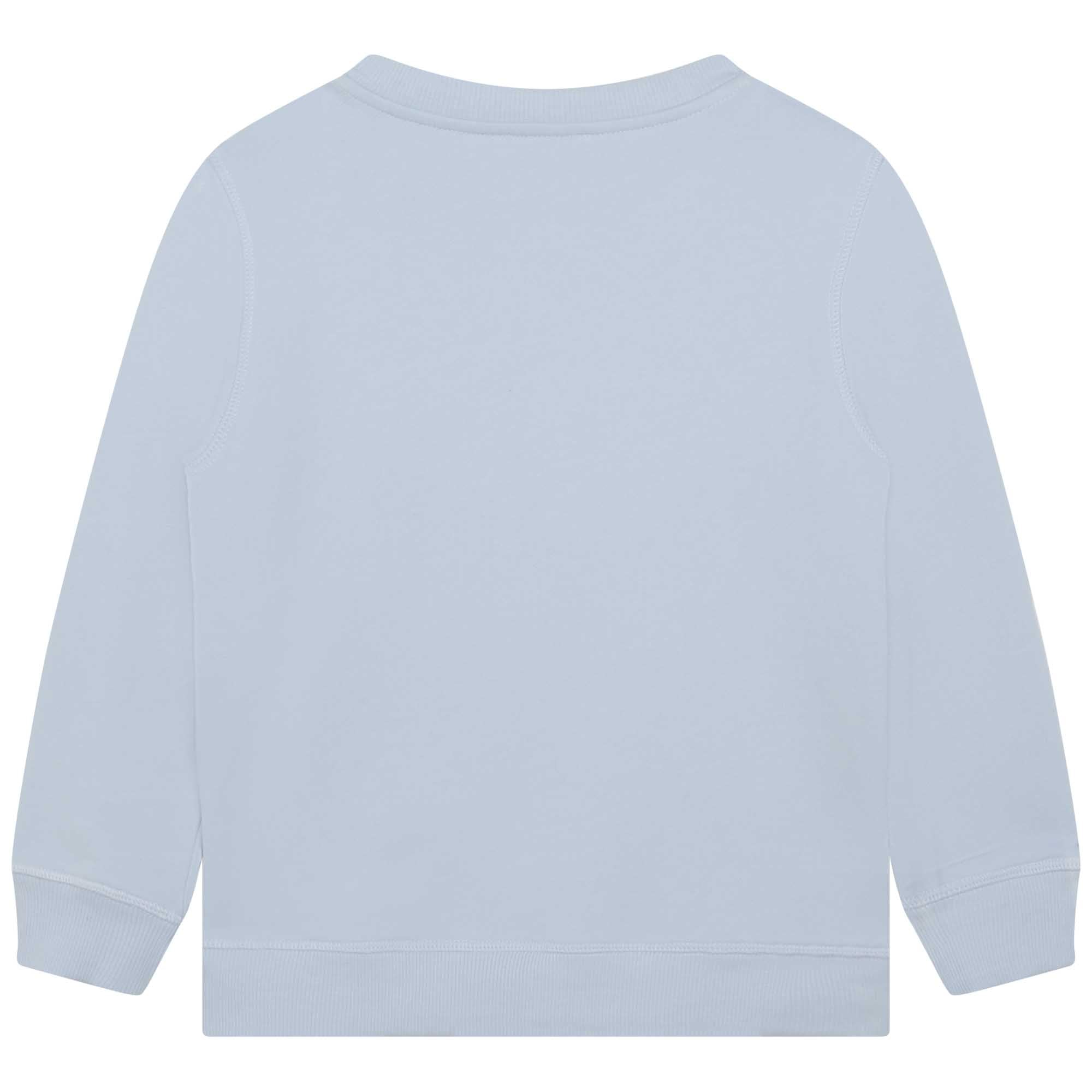 Boys Blue Tiger Cotton Sweatshirt