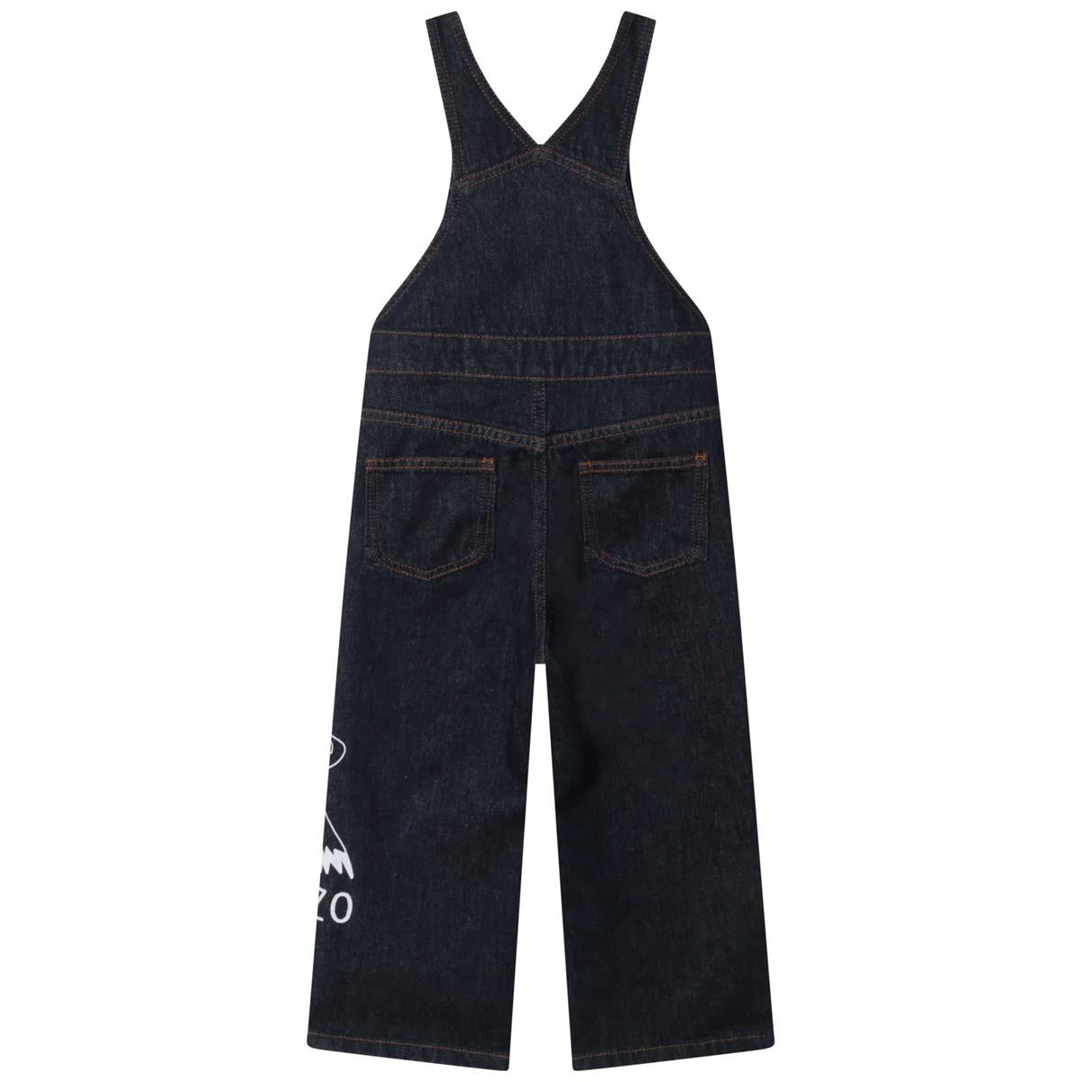 Girls Blue Denim Jumpsuit