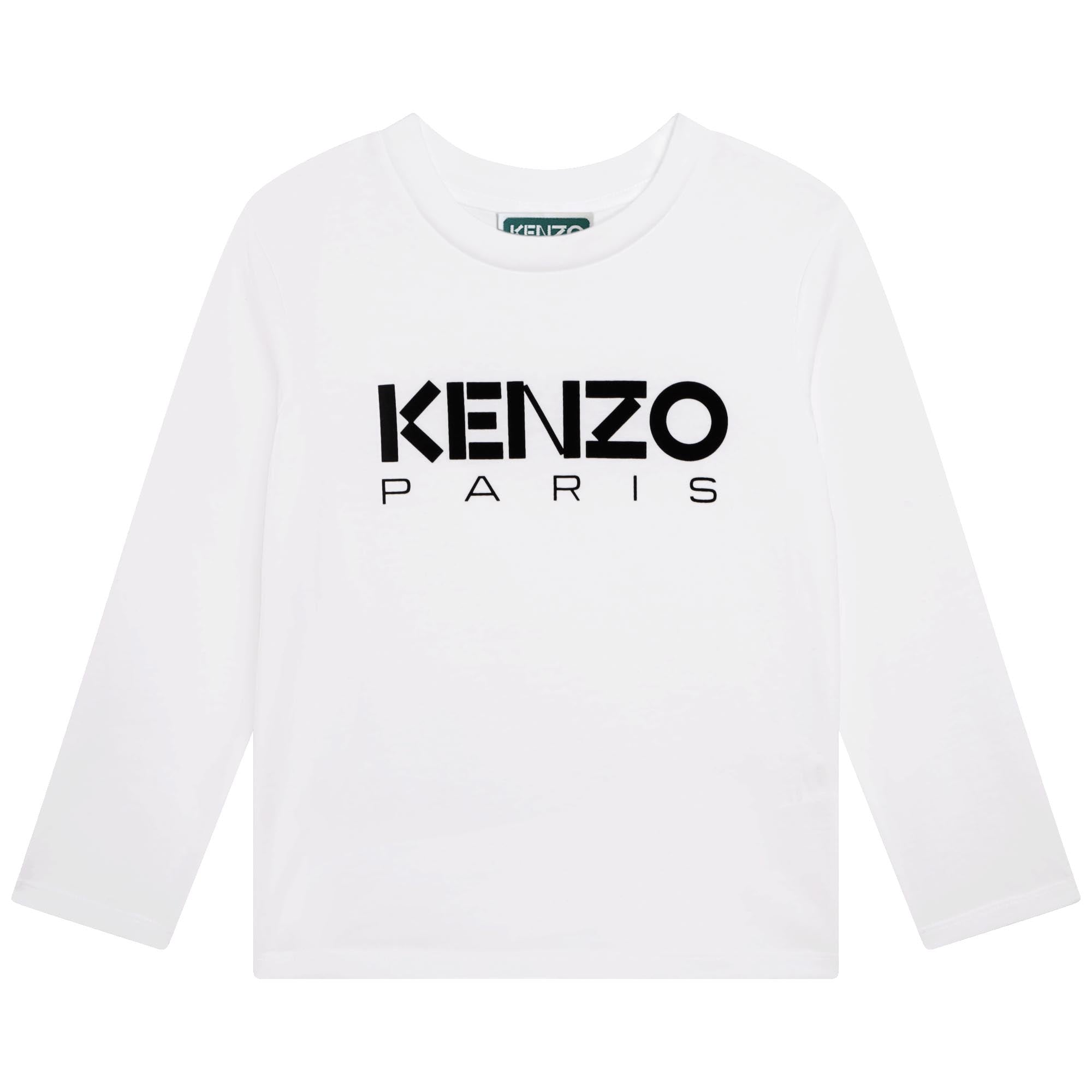 Boys & Girls White Logo Cotton T-Shirt