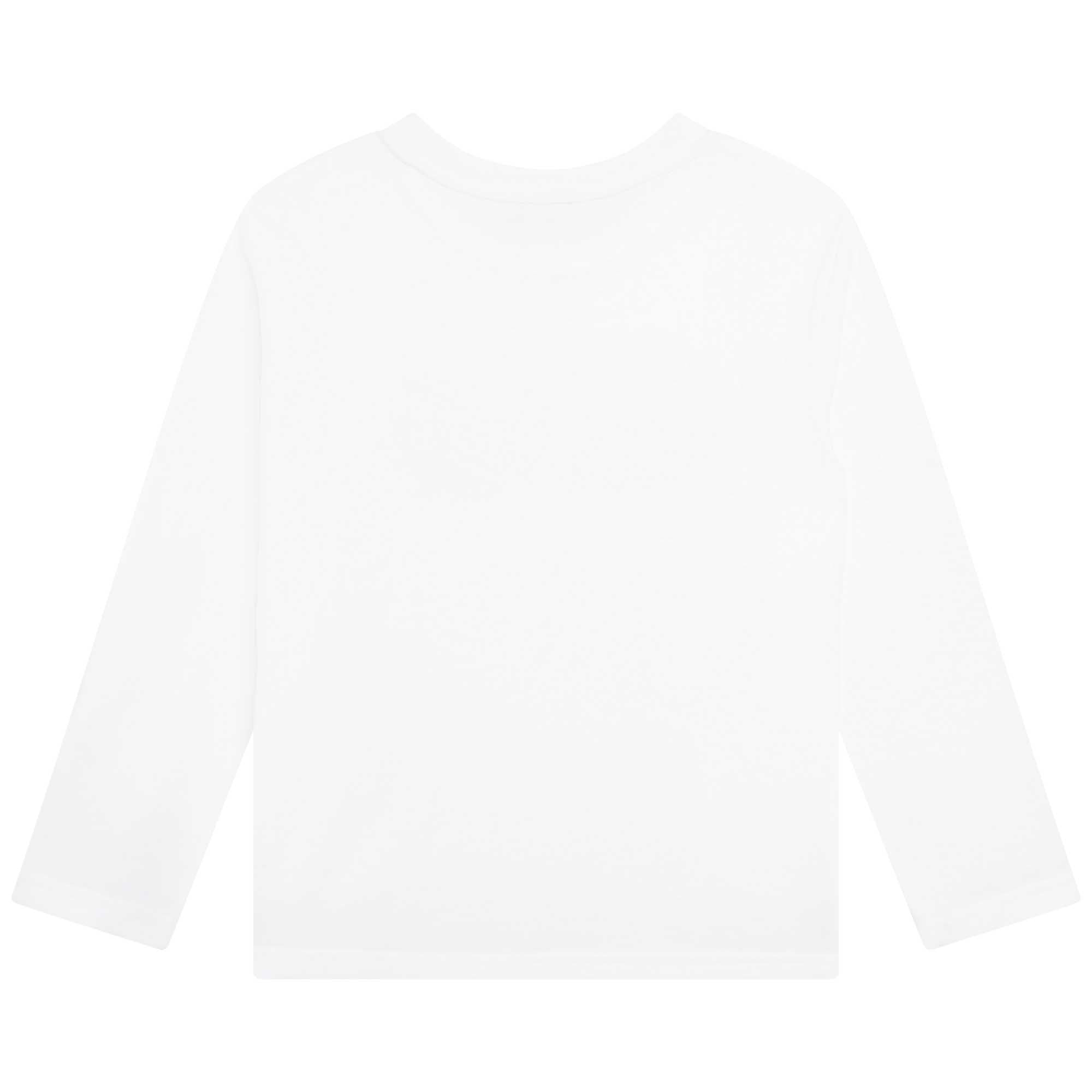 Boys & Girls White Logo Cotton T-Shirt