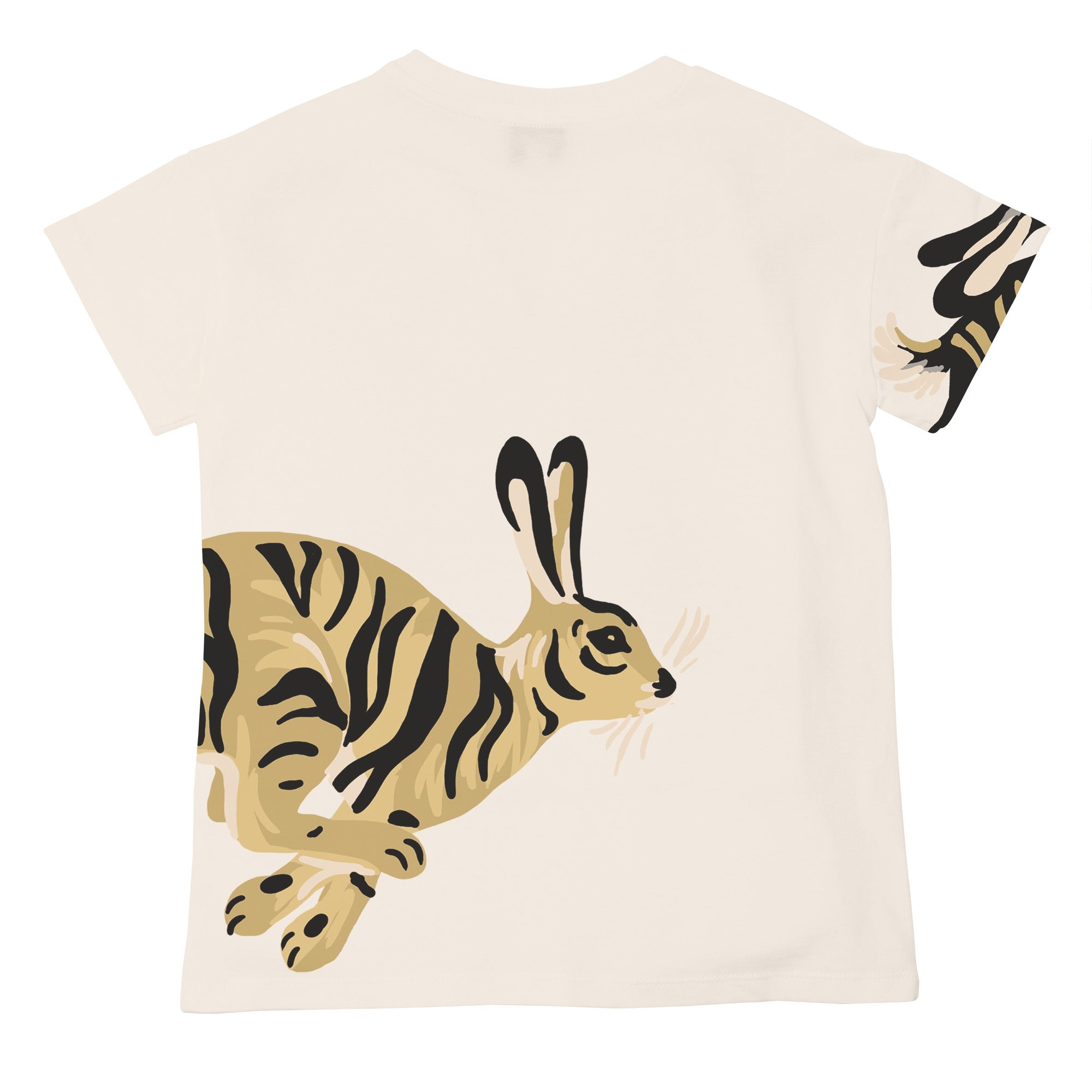 Boys & Girls White Printed Cotton T-Shirt