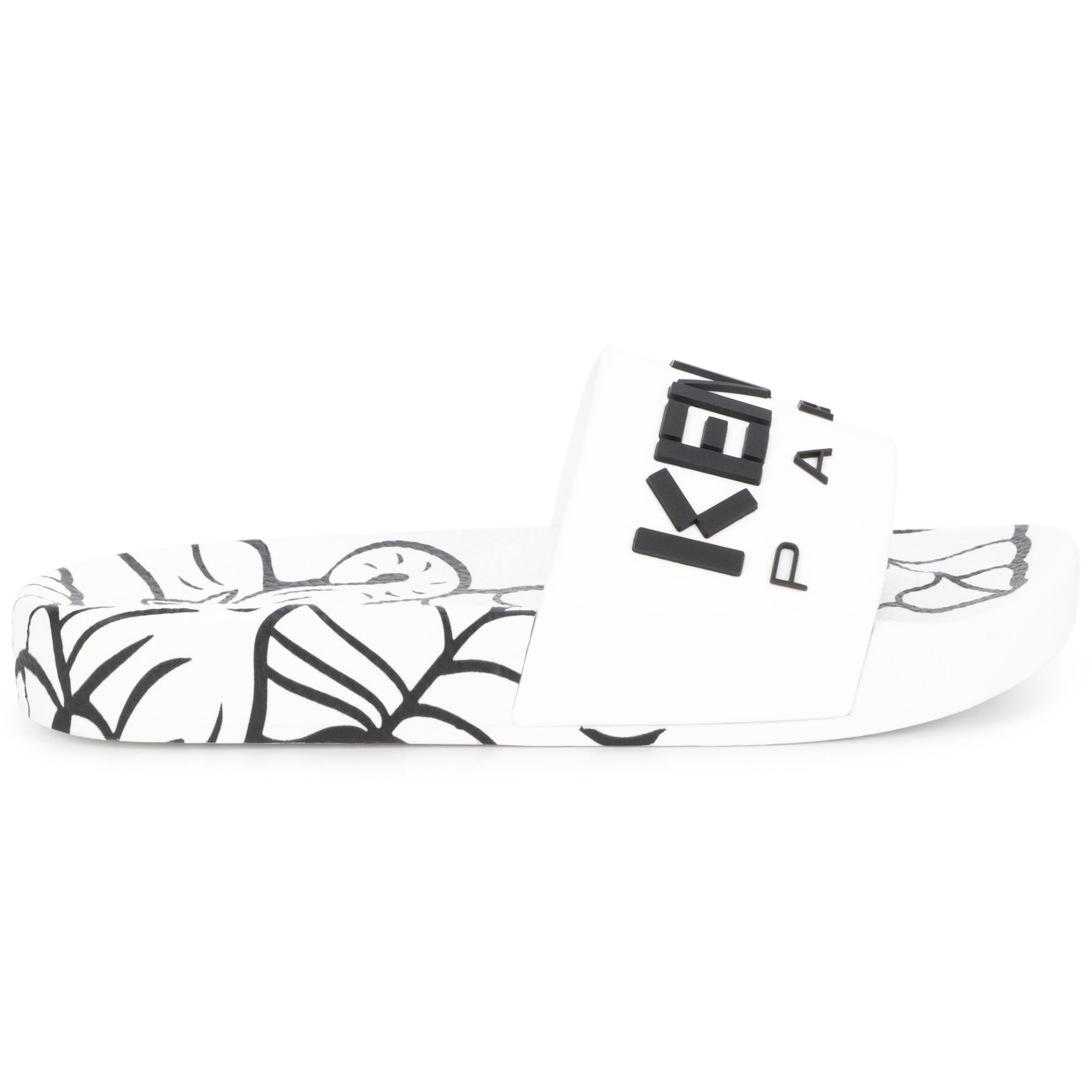 Boys & Girls White Logo Sandals