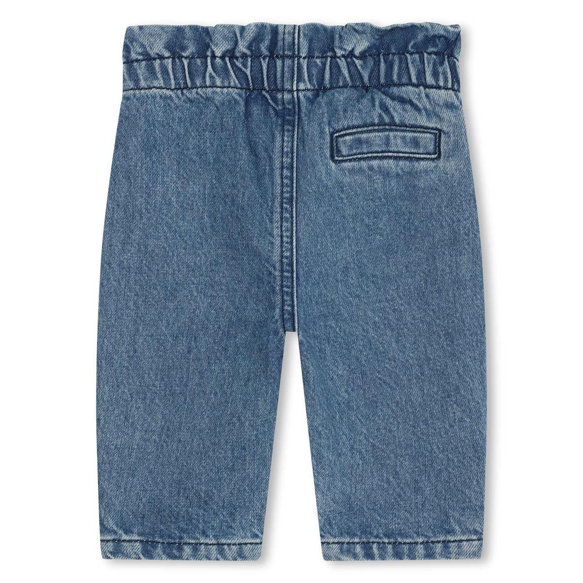 Baby Girls Blue Denim Trousers