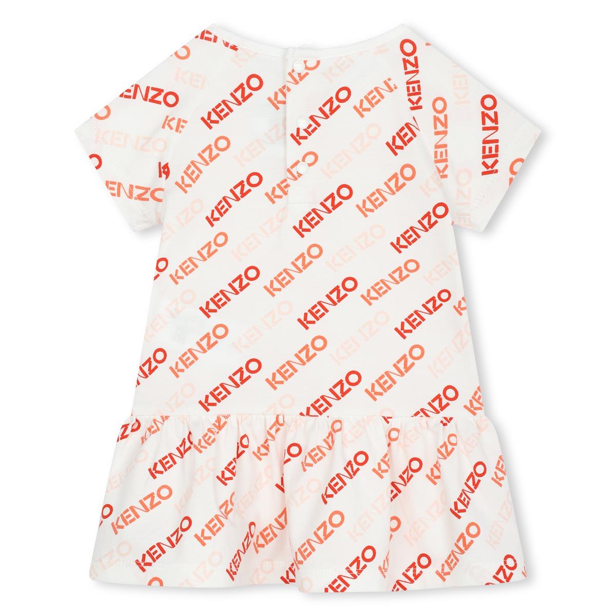 Baby Girls White Logo Dress