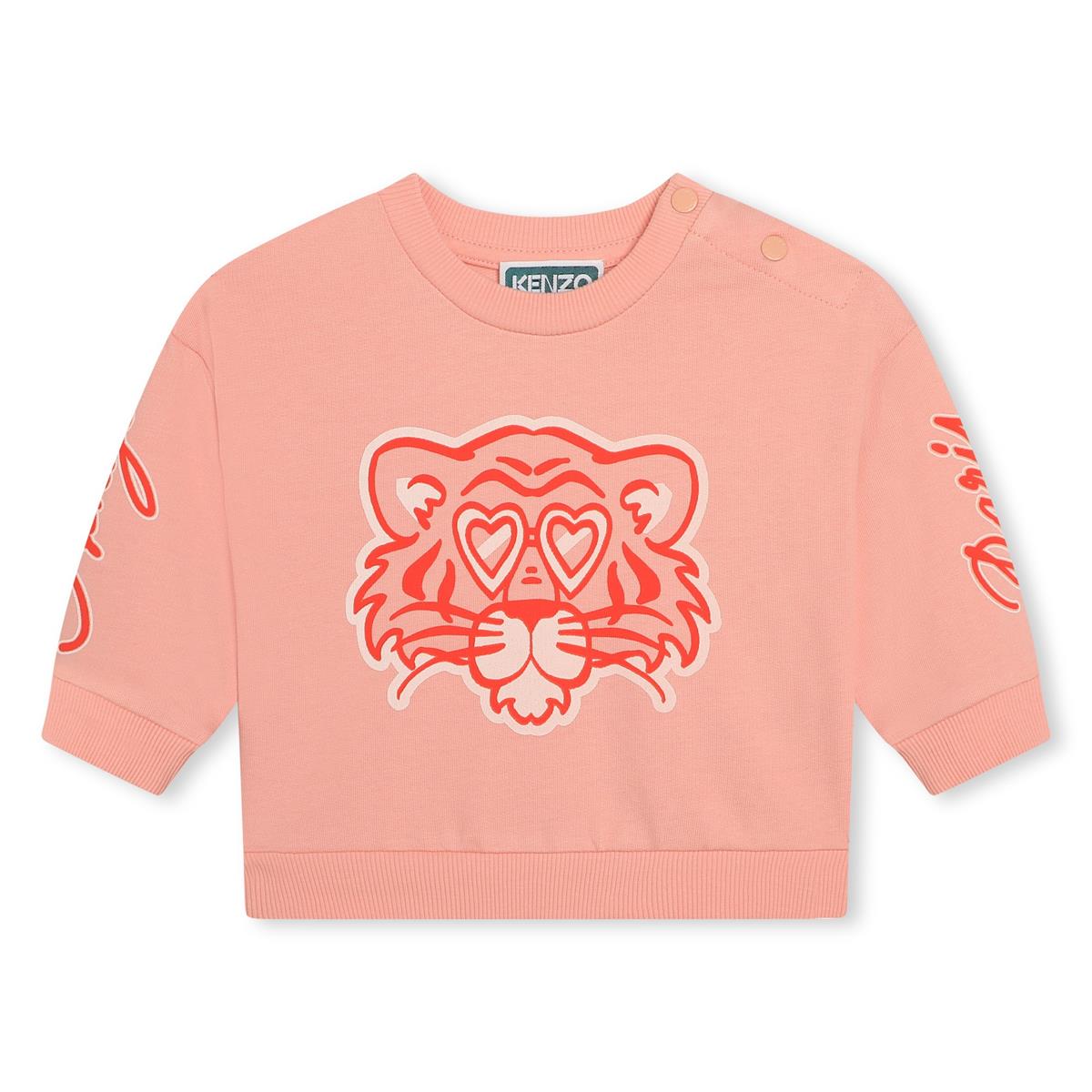 Baby Girls Pink Cotton Sweatshirt
