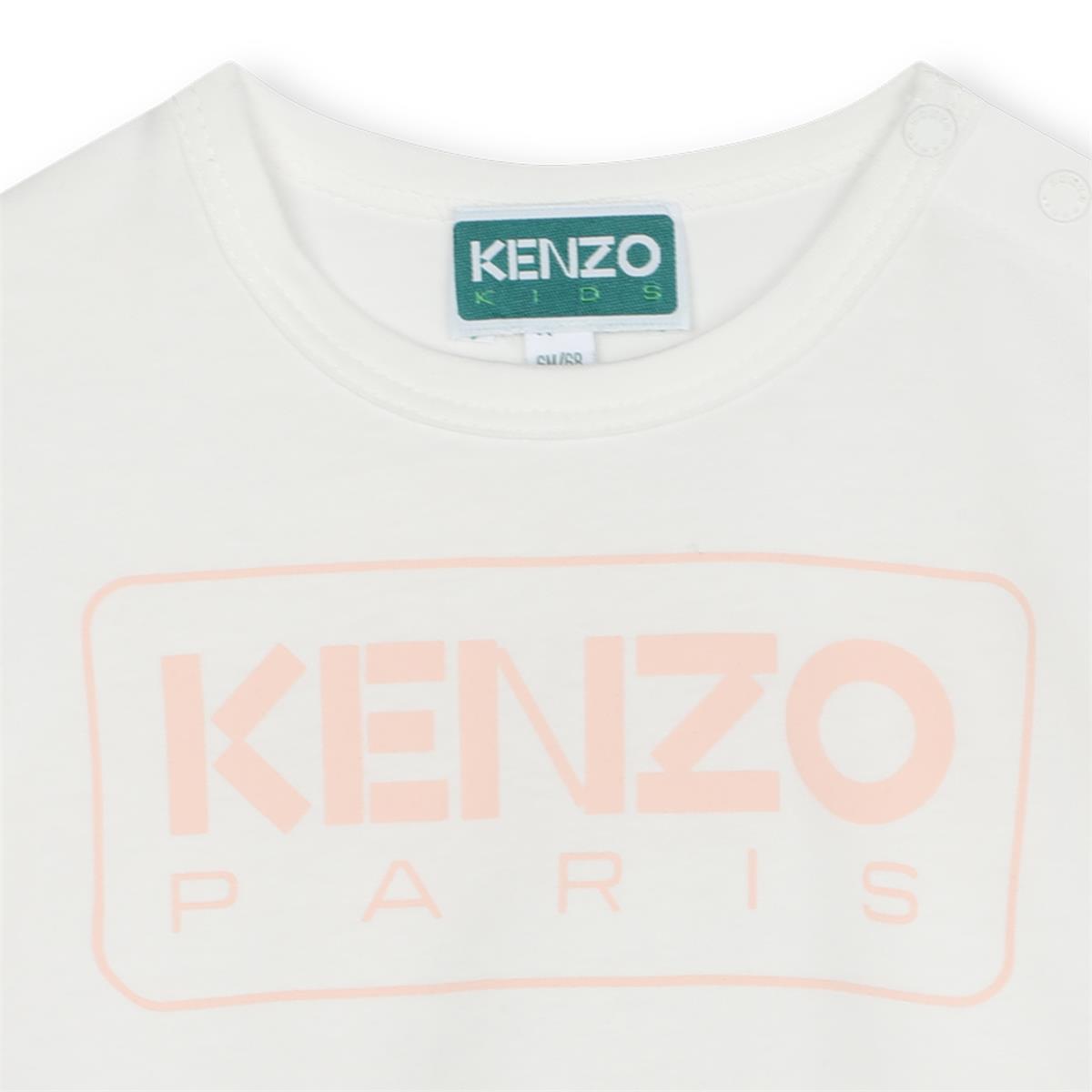Baby Girls White Cotton T-Shirt