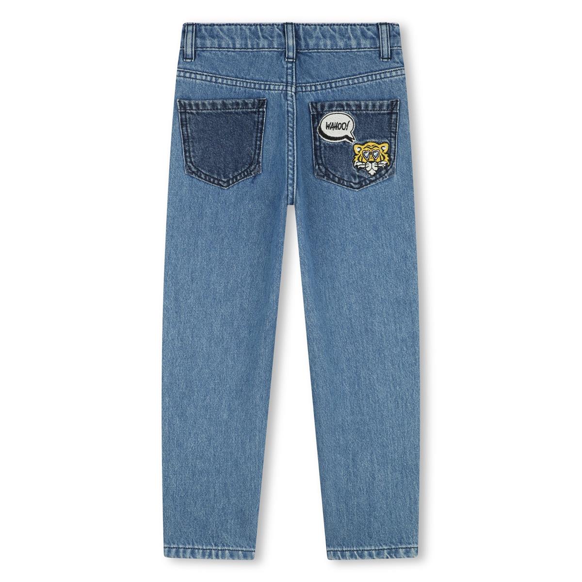 Girls Blue Denim Trousers