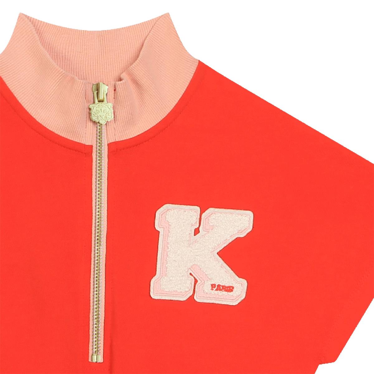 Girls Red Cotton Dress