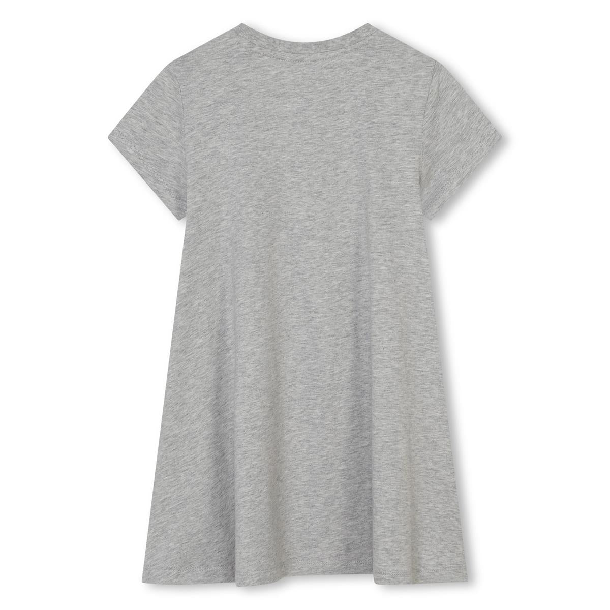 Girls Grey Cotton Dress