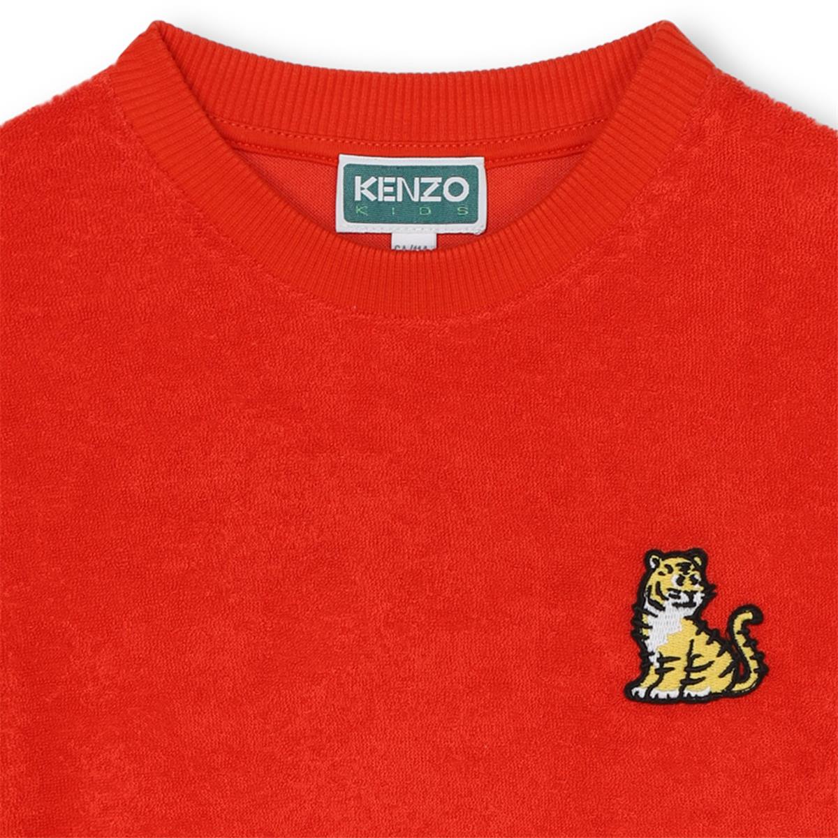 Girls Red Cotton Sweatshirt