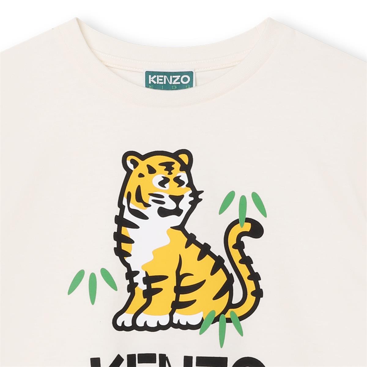 Girls White Cotton T-Shirt