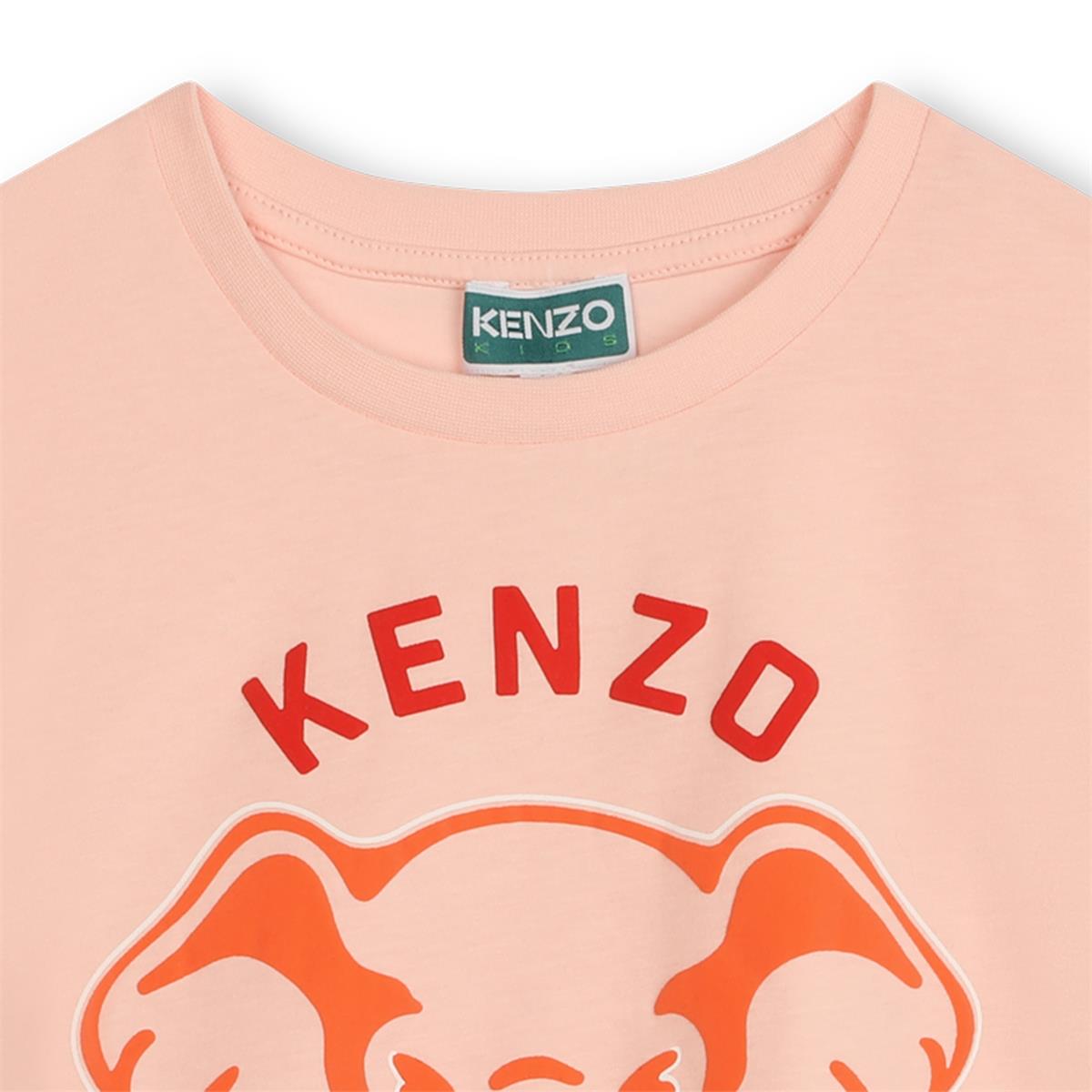 Girls Pink Cotton T-Shirt
