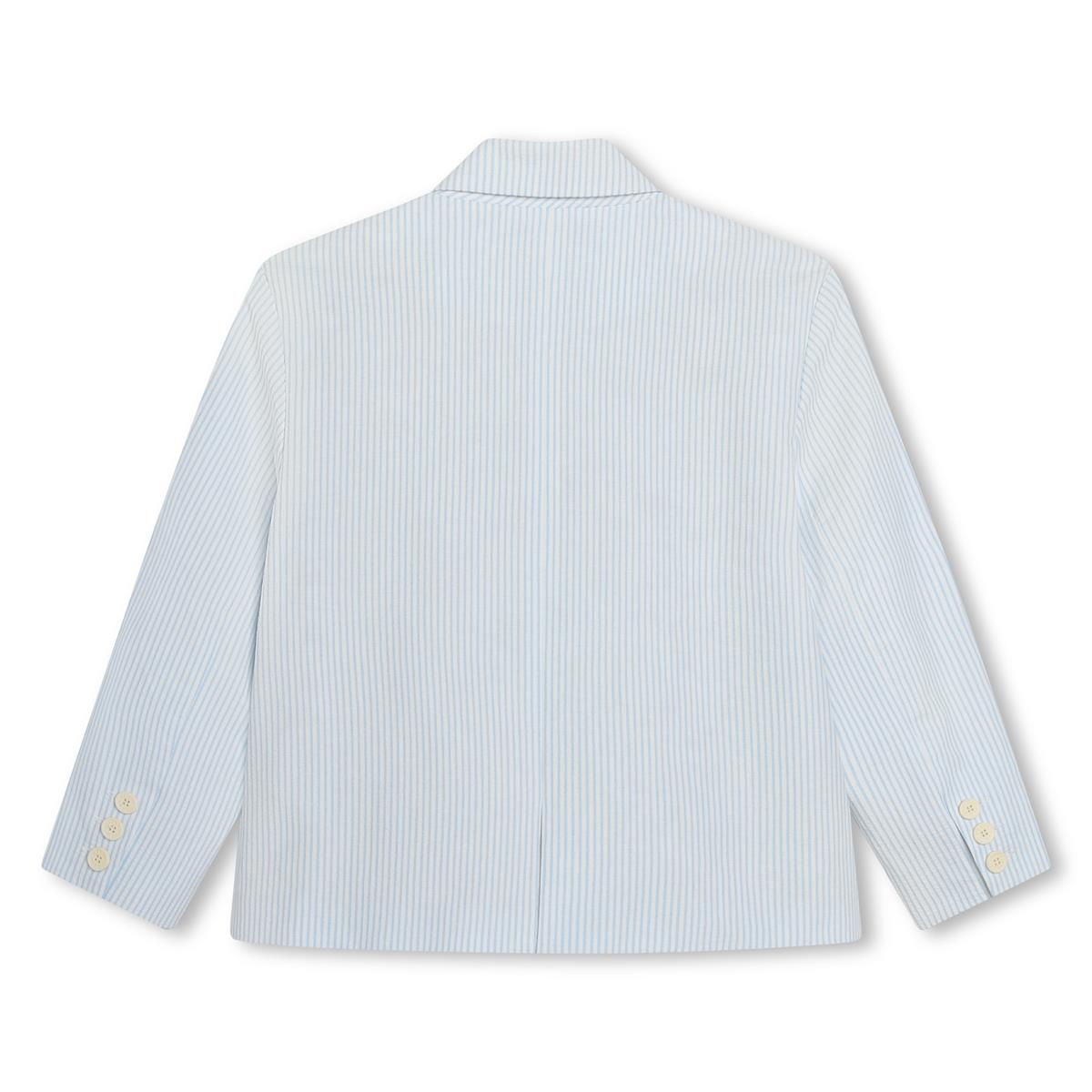 Boys Light Blue Stripes Coat