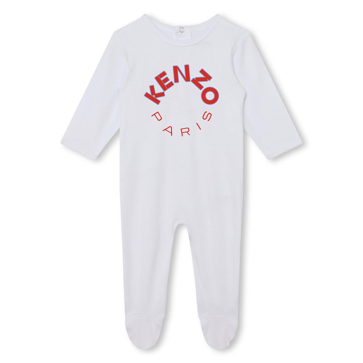 Baby Boys & Girls White Cotton Babysuit Set(2 Pack)