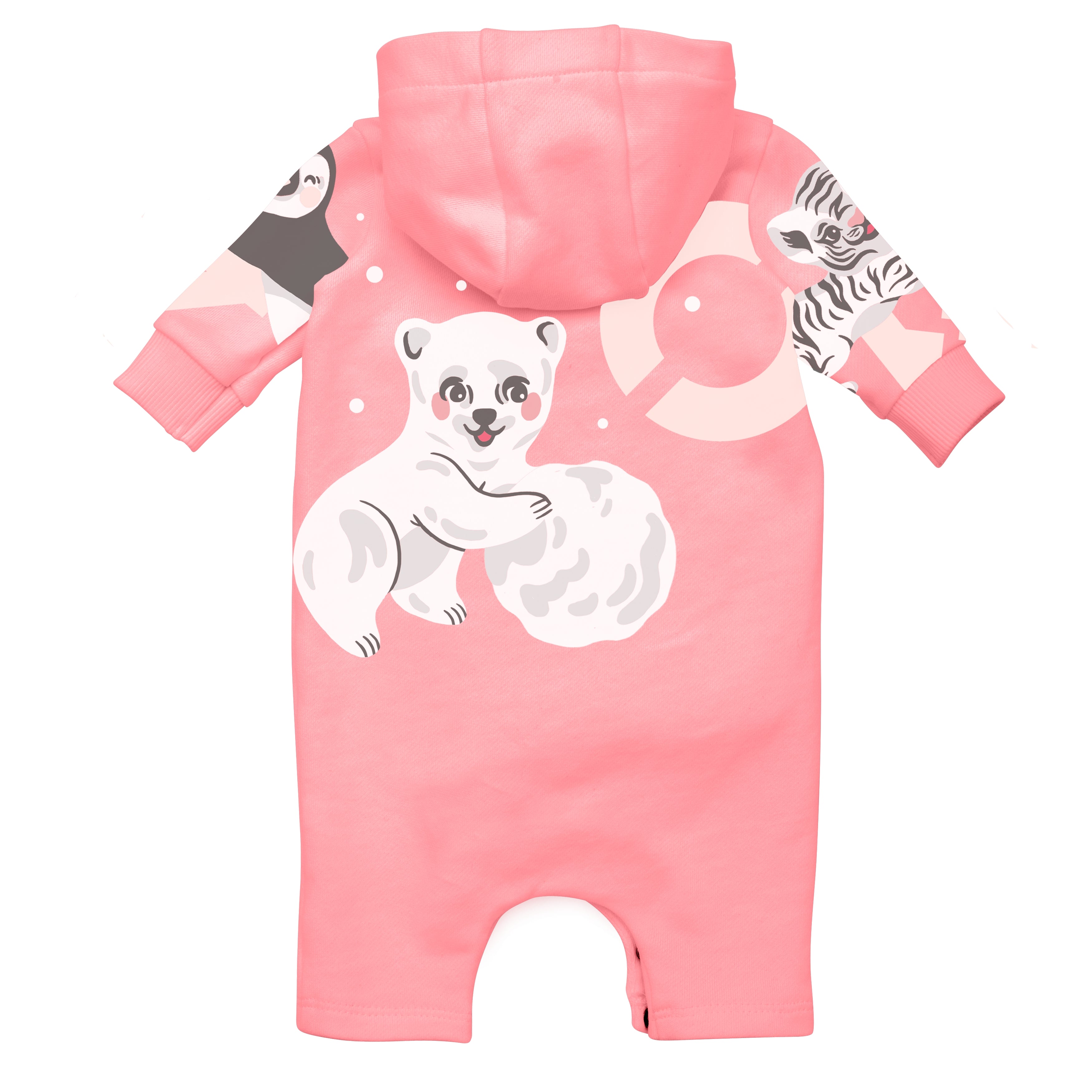 Baby Girls Pink Printed Babysuit
