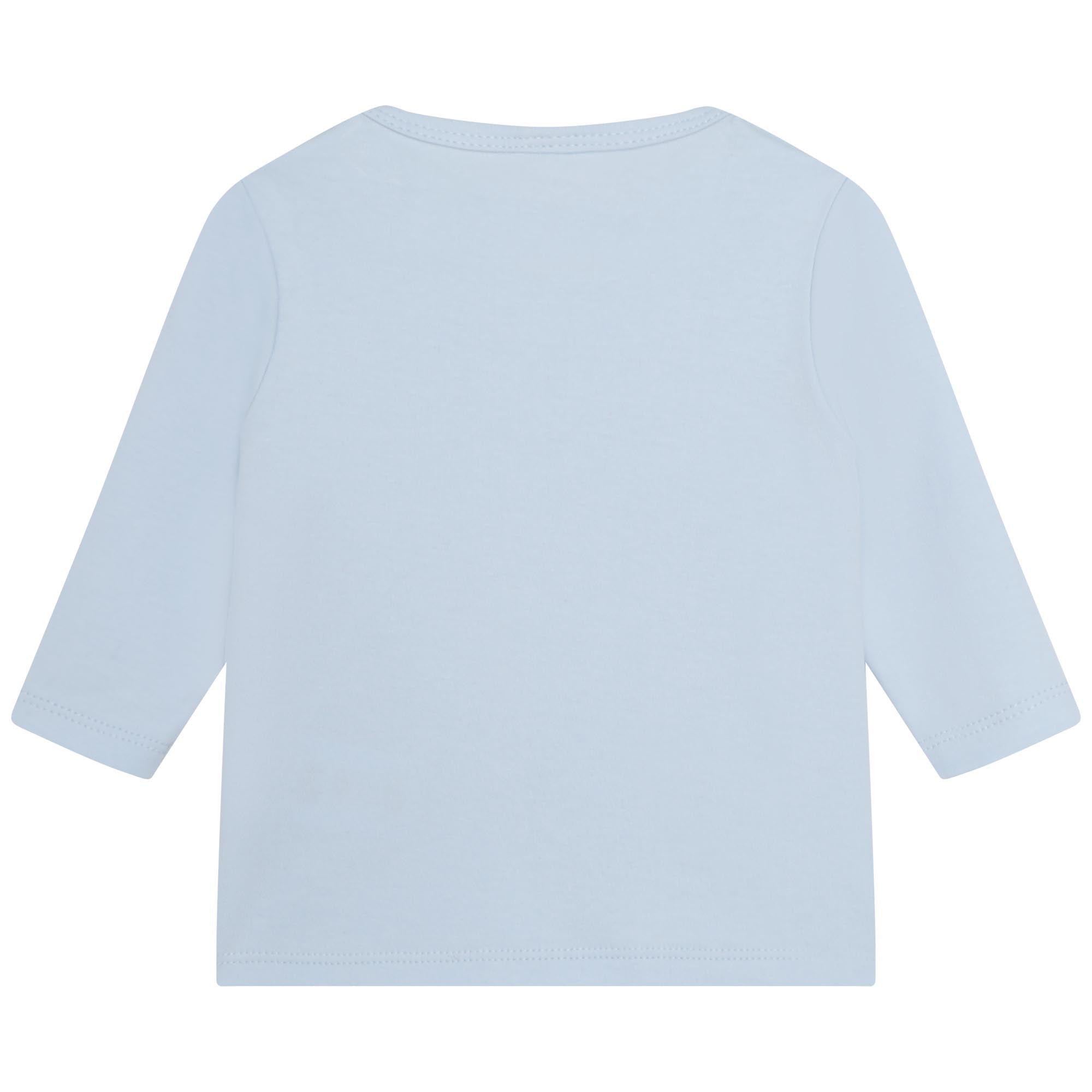 Baby Boys Blue Tiger Cotton T-Shirt