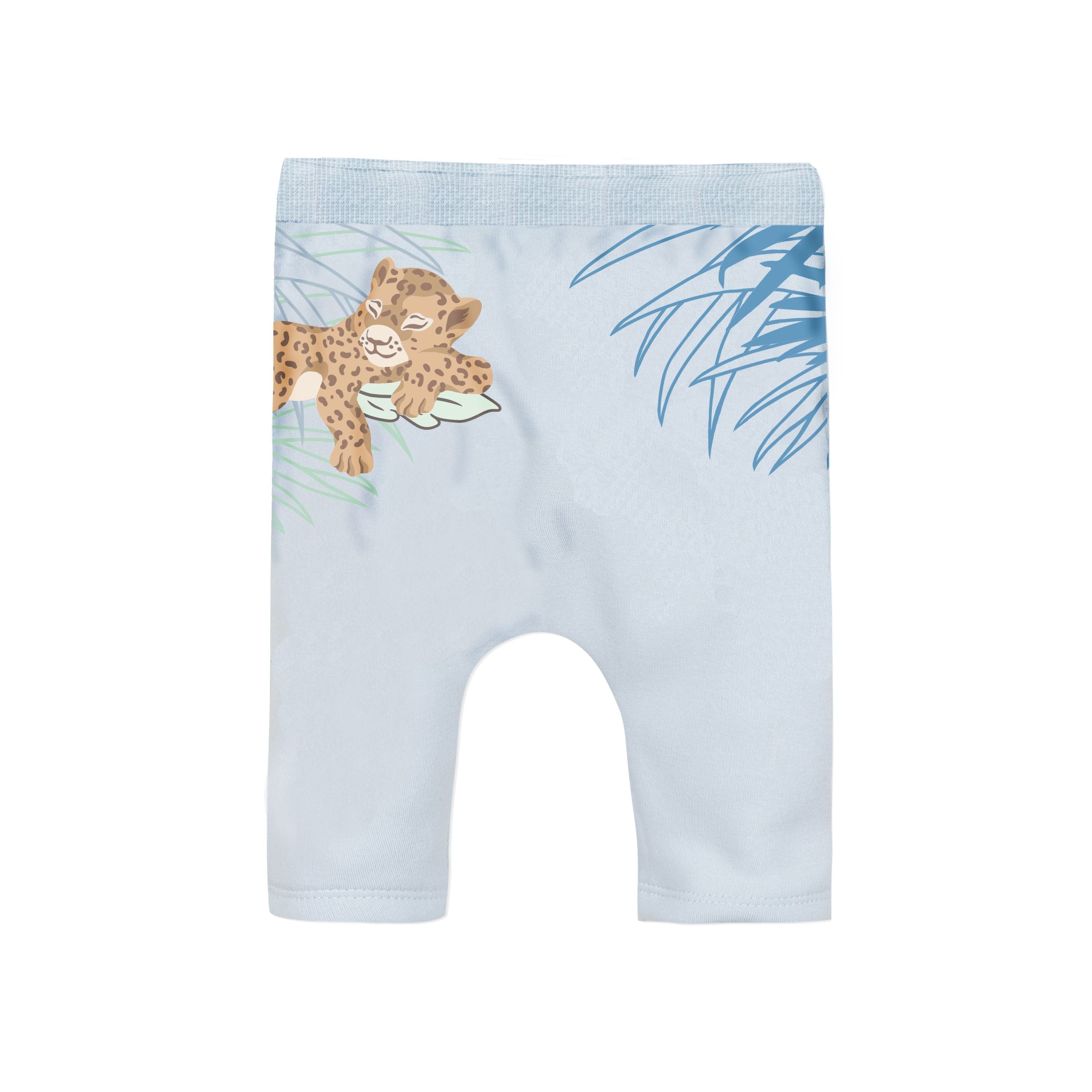 Baby Boys Blue Printing Cotton Set