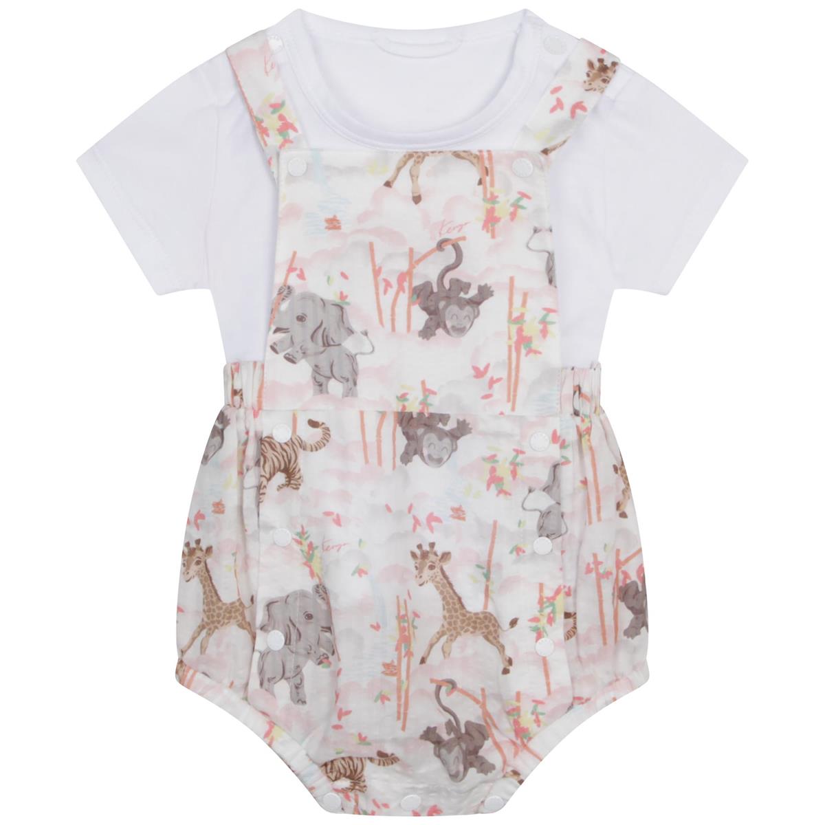 Baby Girls White Cotton Set