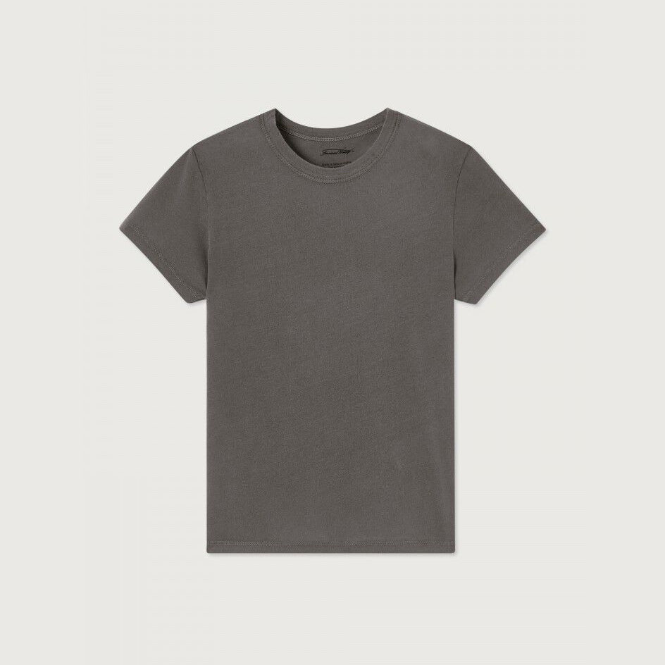 Boys & Girls Dark Grey Cotton T-Shirt