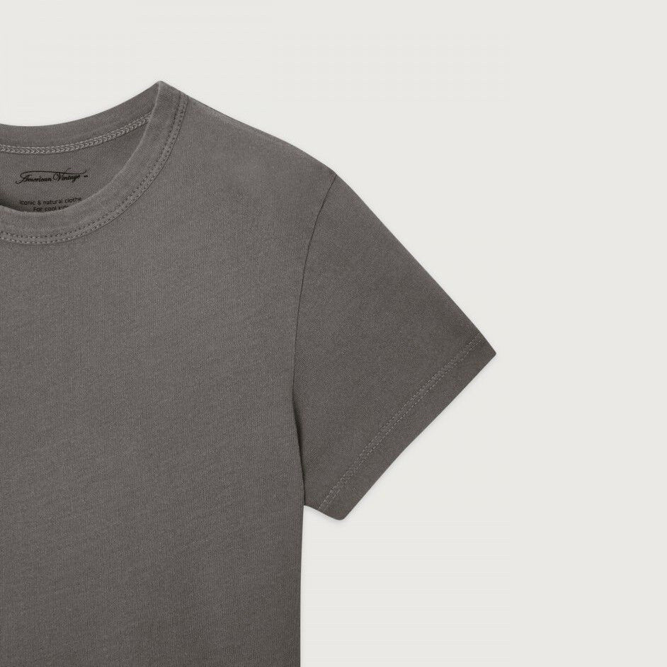 Boys & Girls Dark Grey Cotton T-Shirt