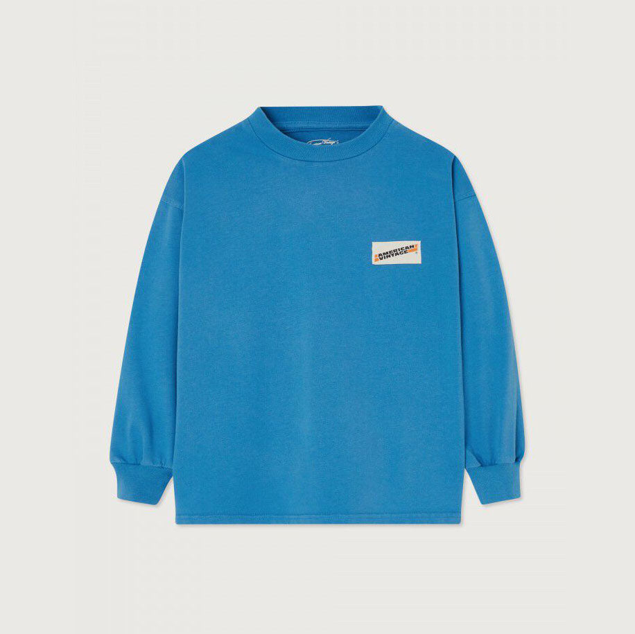 Boys & Girls Blue Cotton T-Shirt