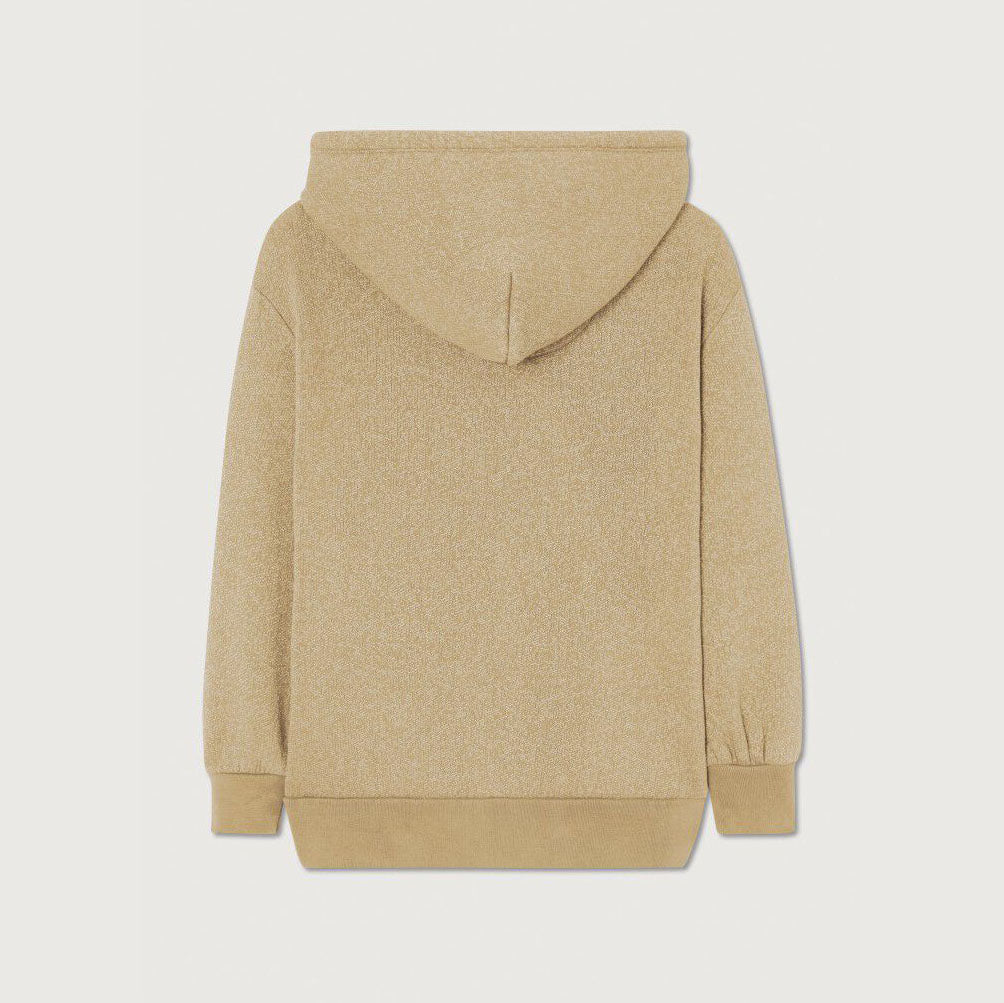 Boys & Girls Khaki Cotton Zip-Up Top