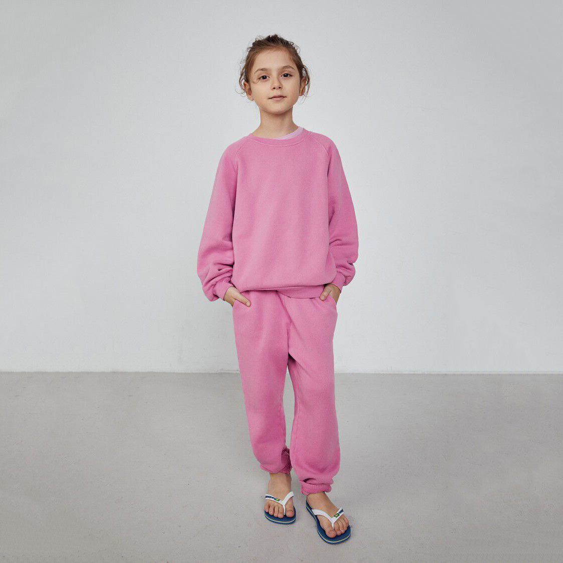 Boys & Girls Mauve Pink Cotton Sweatshirt
