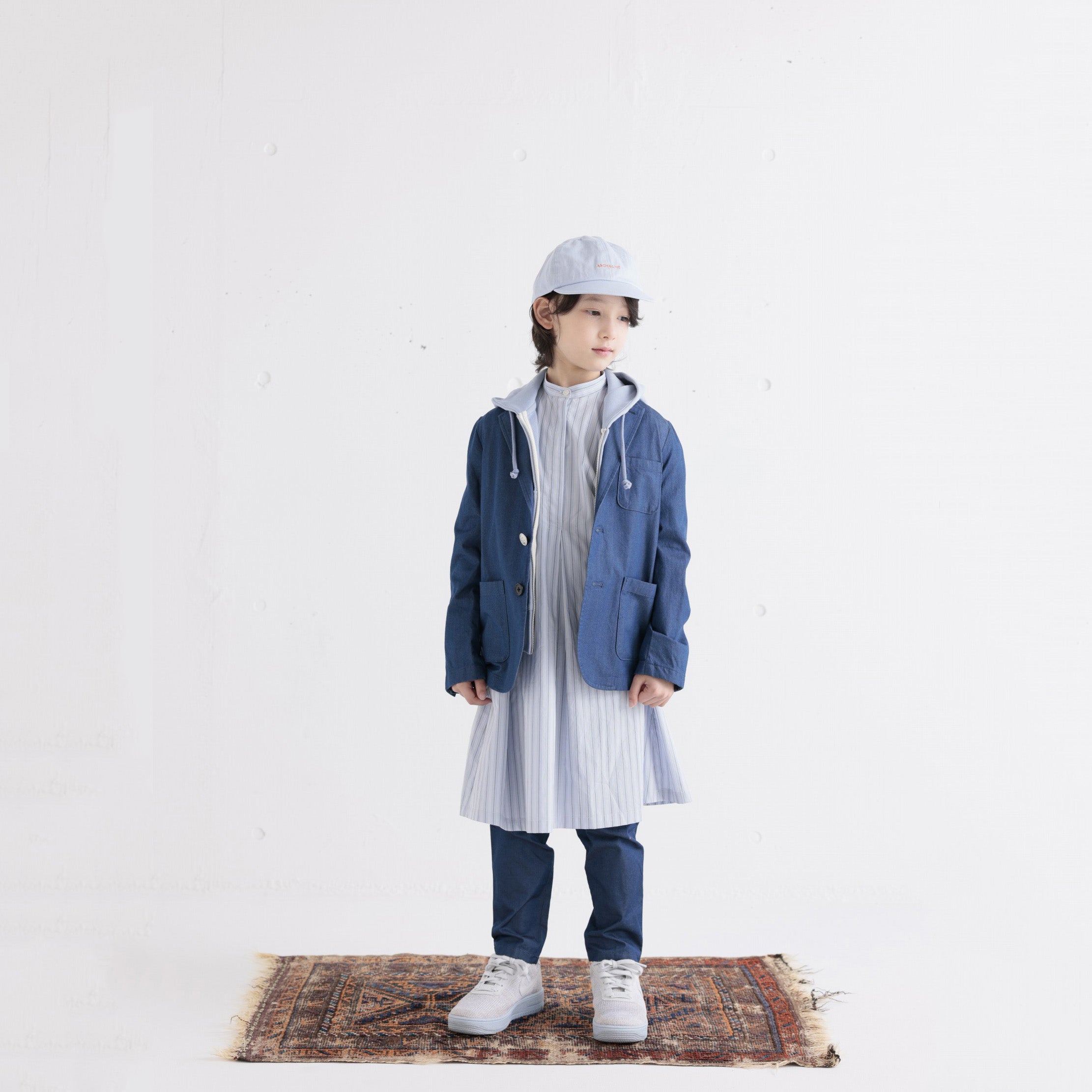 Boys & Girls Light Blue Logo Cap